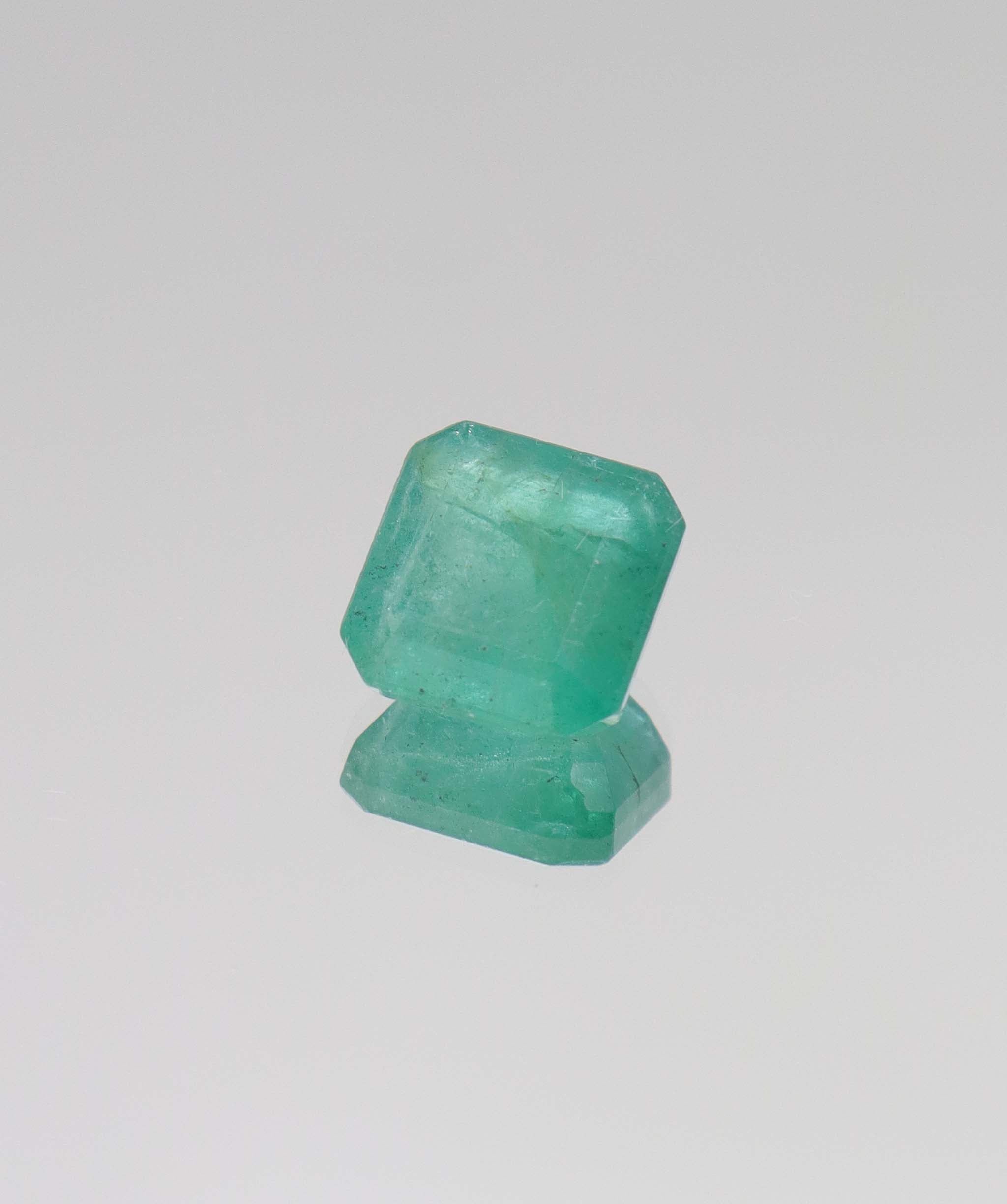 5.4ct Asscher Natural Zambian Emerald DXBCS6391