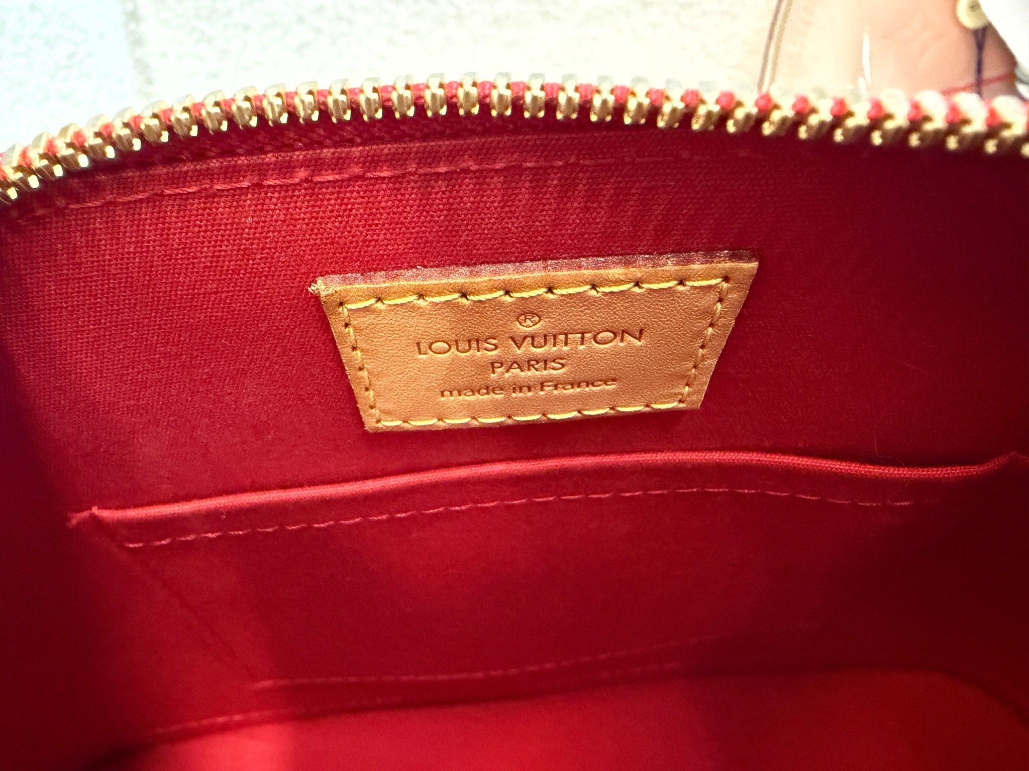 Louis Vuitton Alma BB red