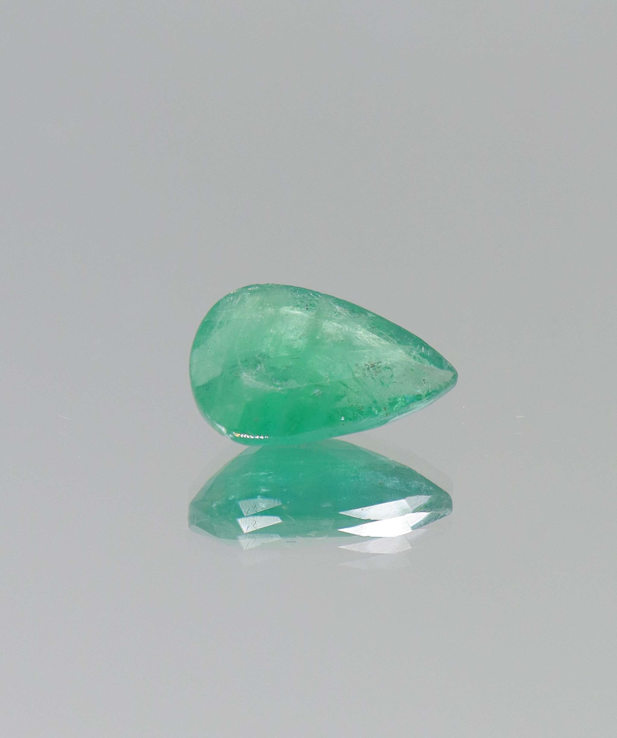 3.45ct Pear Natural Zambian Emerald DXBCS6429