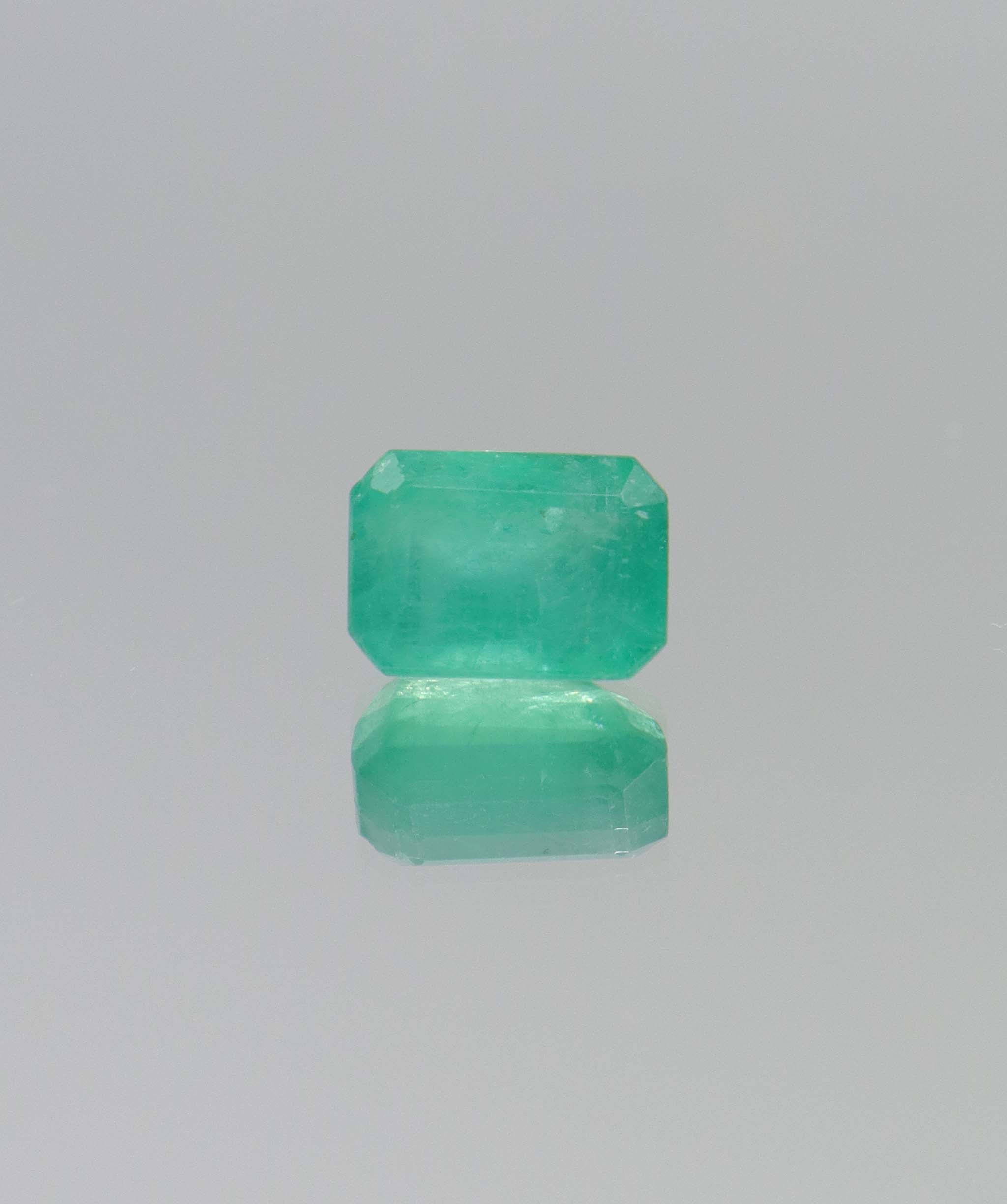 4.1ct Emerald Cut Natural Zambian Emerald DXBCS6420