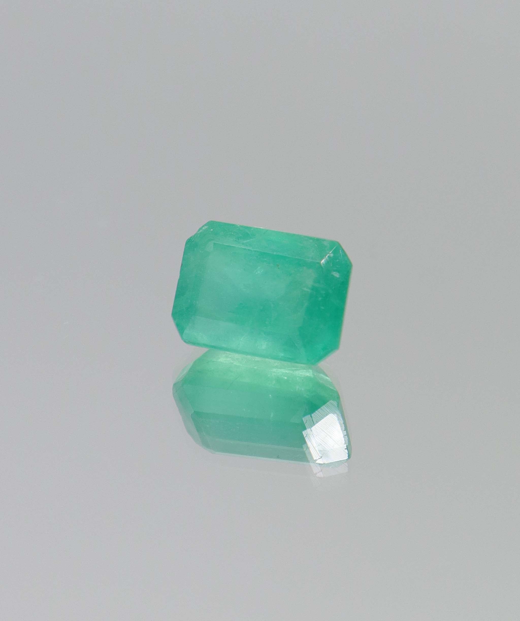 4.1ct Emerald Cut Natural Zambian Emerald DXBCS6420