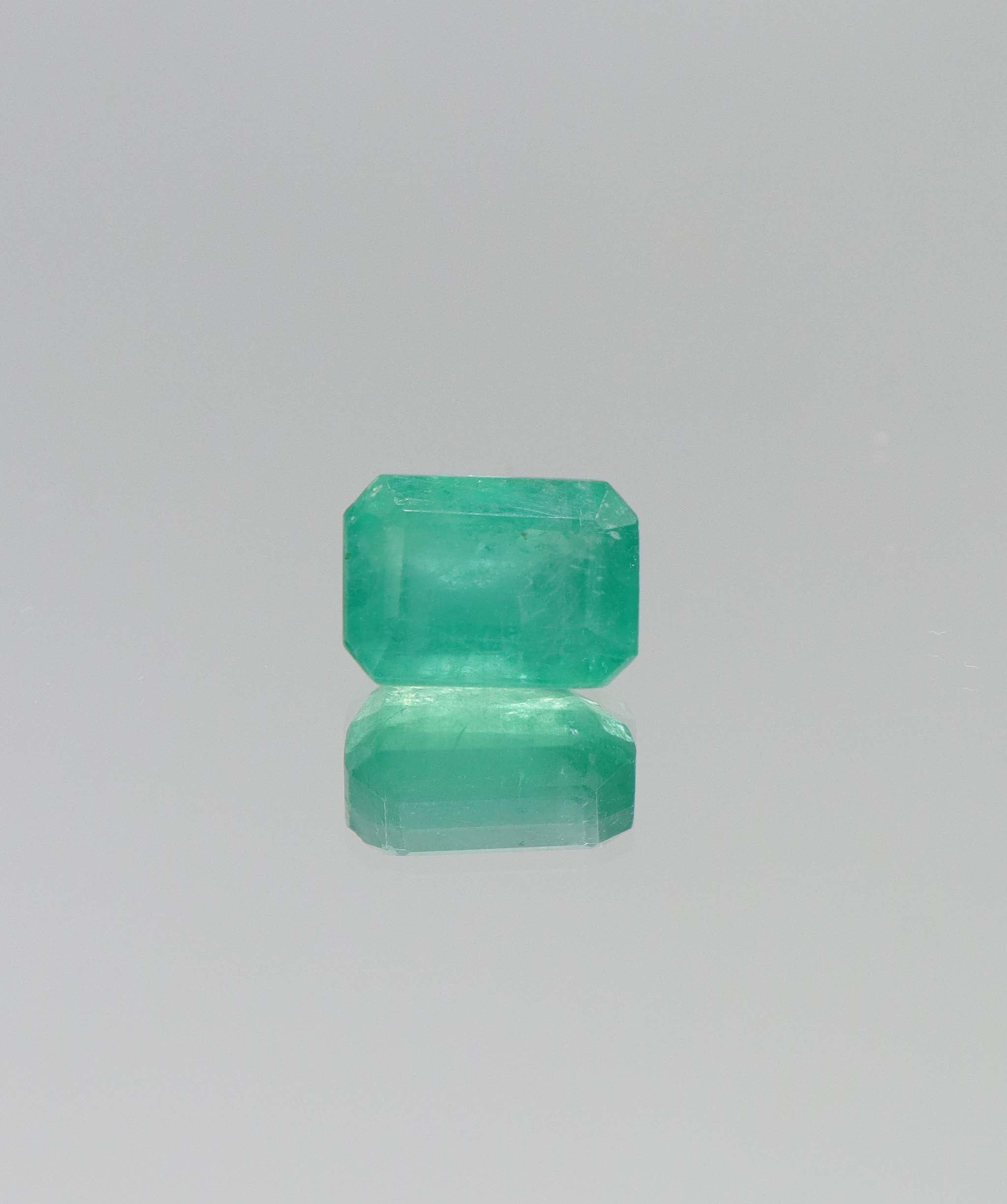 4.1ct Emerald Cut Natural Zambian Emerald DXBCS6420