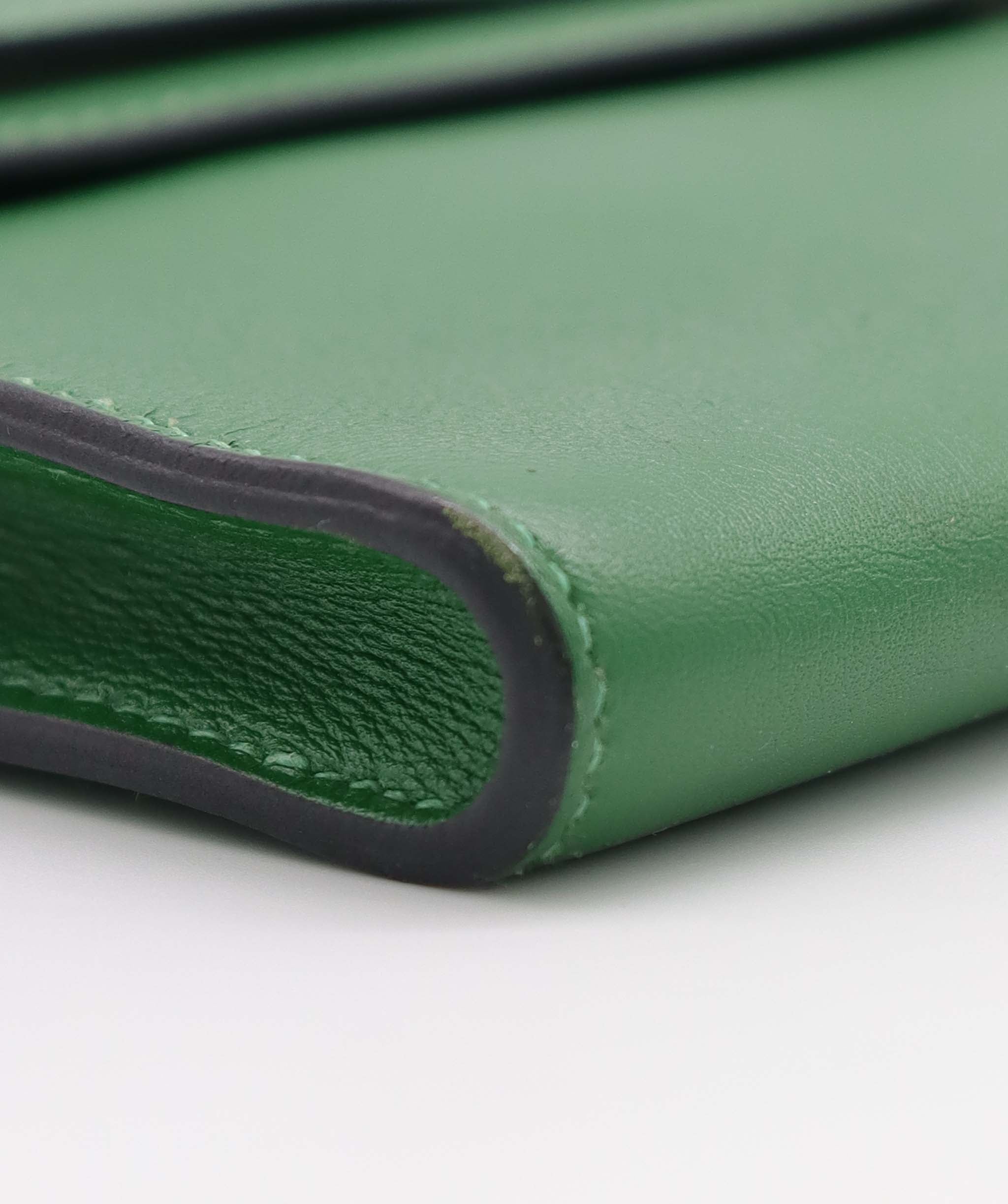 Hermes Kelly Cut PHW Green  DXBS6335