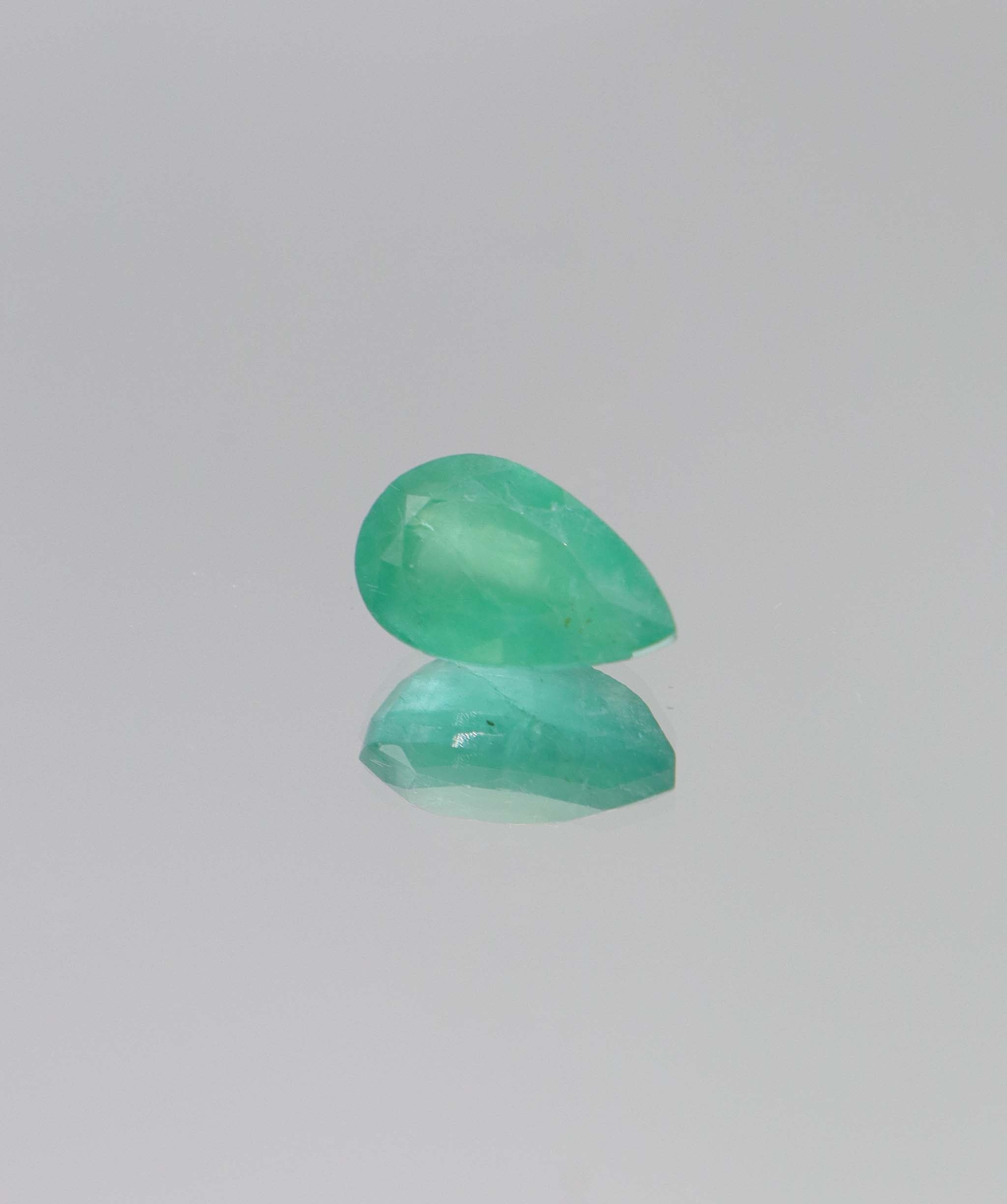 5.05ct Pear Natural Zambian Emerald DXBCS6430