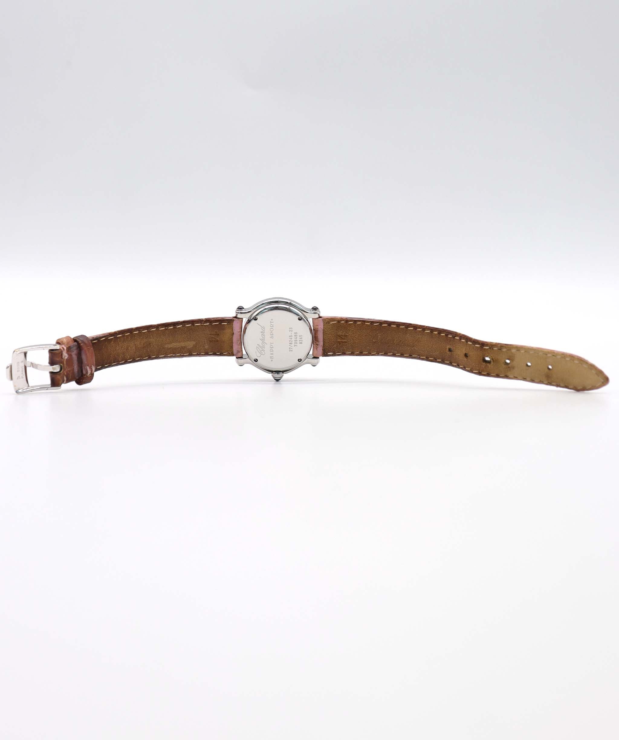 Chopard Happy Sport 27 8245 23 5P Diamond Ladies' Watch Pink Shell Quartz 90293818 DXBS6382