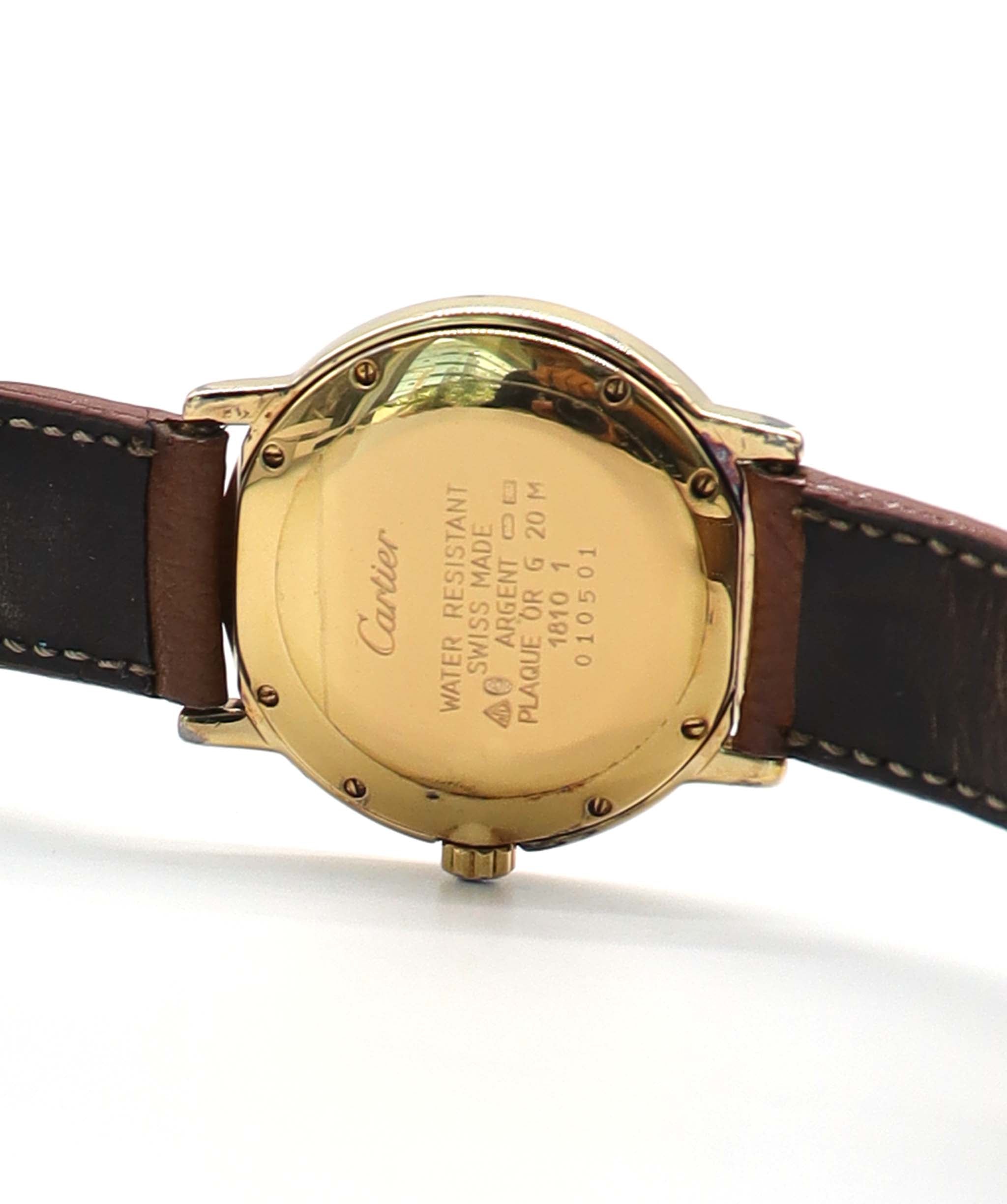 Cartier Must II Ronde Vermeil W1006922 Boys' Watch, Small Seconds, SV925 Quartz Watch, Must2 Cartier 90320148 DXBS6381