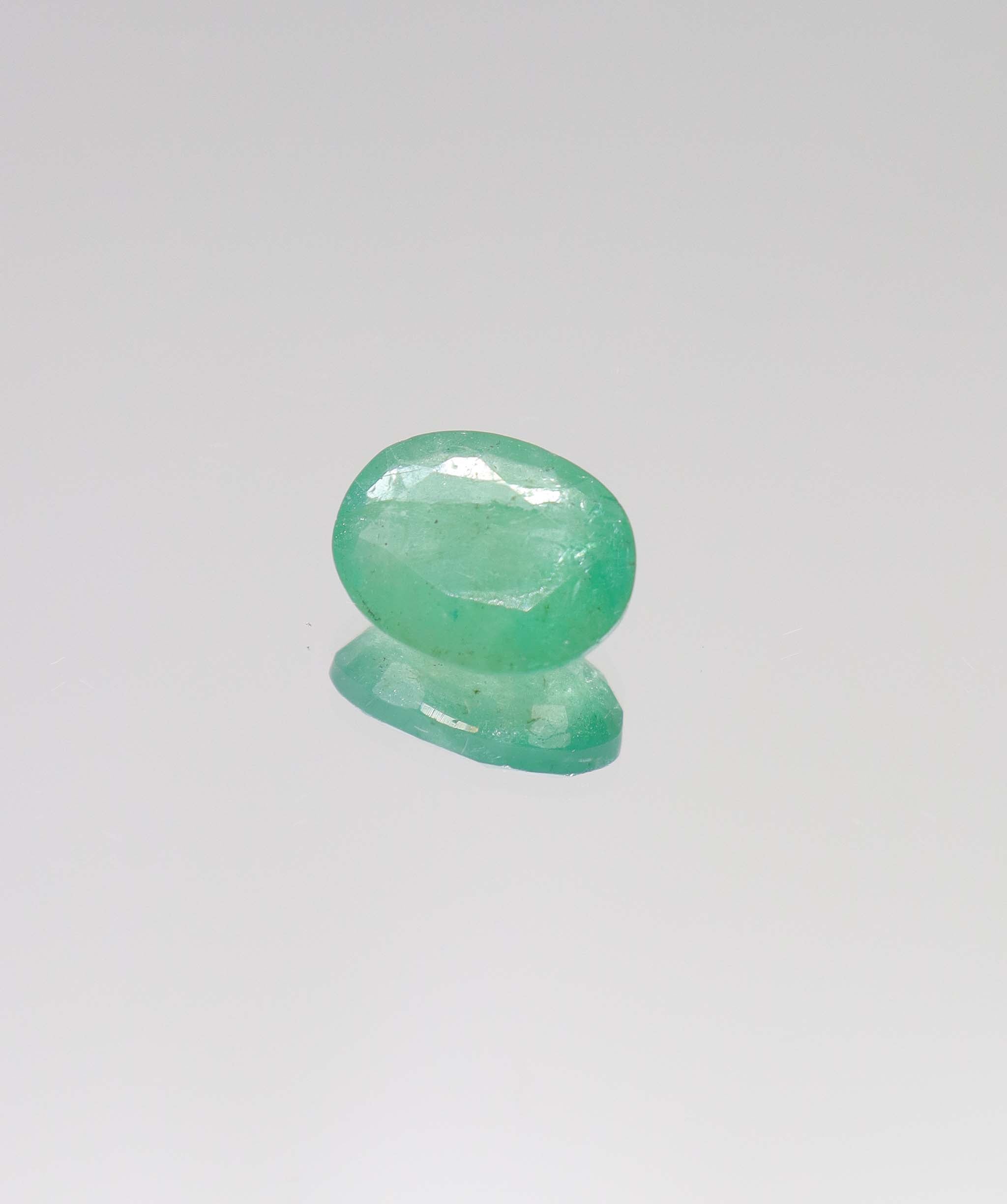 3.65ct Oval Natural Zambian Emerald DXBCS6353