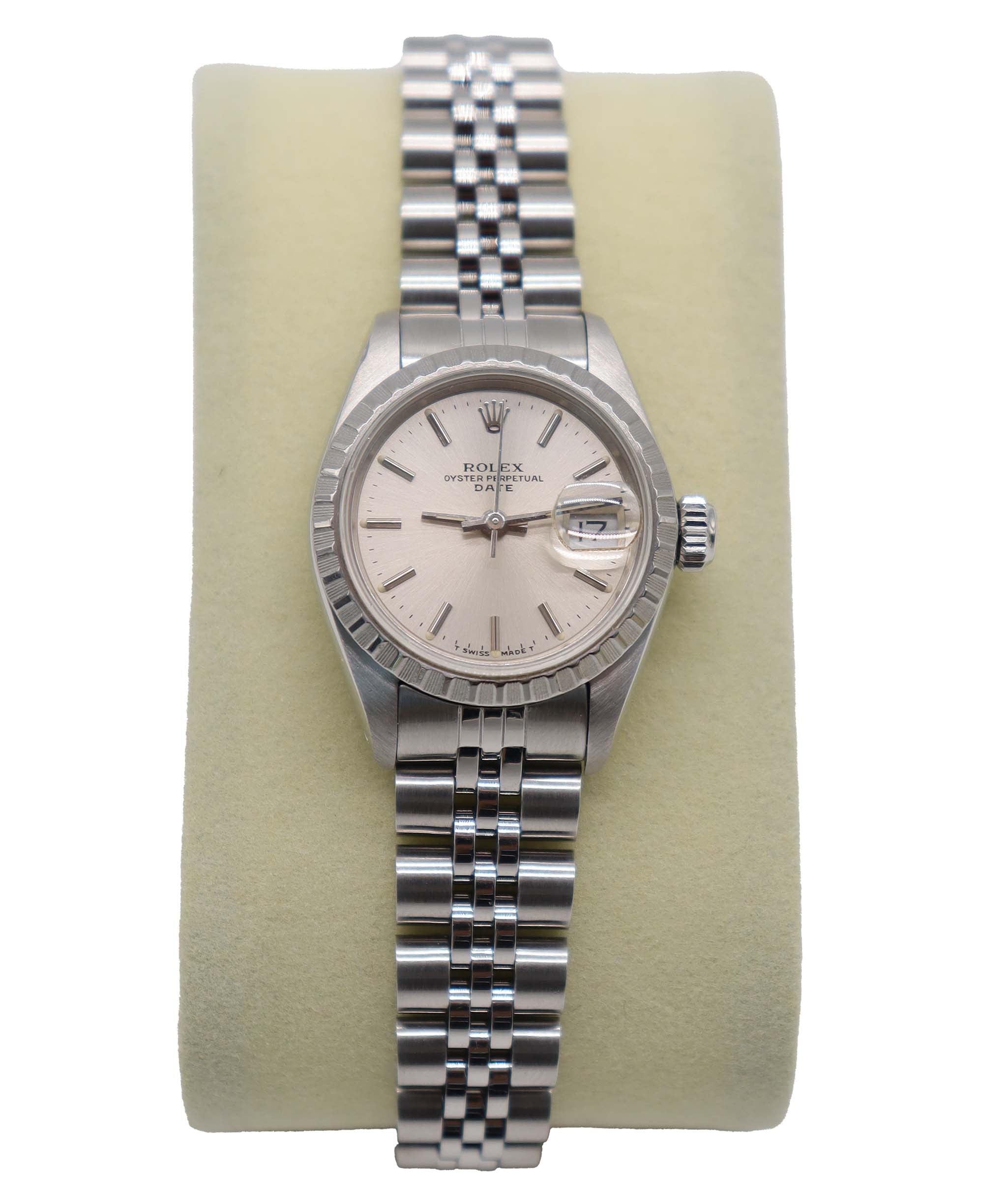 ROLEX Oyster Perpetual Date 69240 L-serial Ladies' Watch, Silver, Automatic Movement, Rolex 90314915 DXBS6391