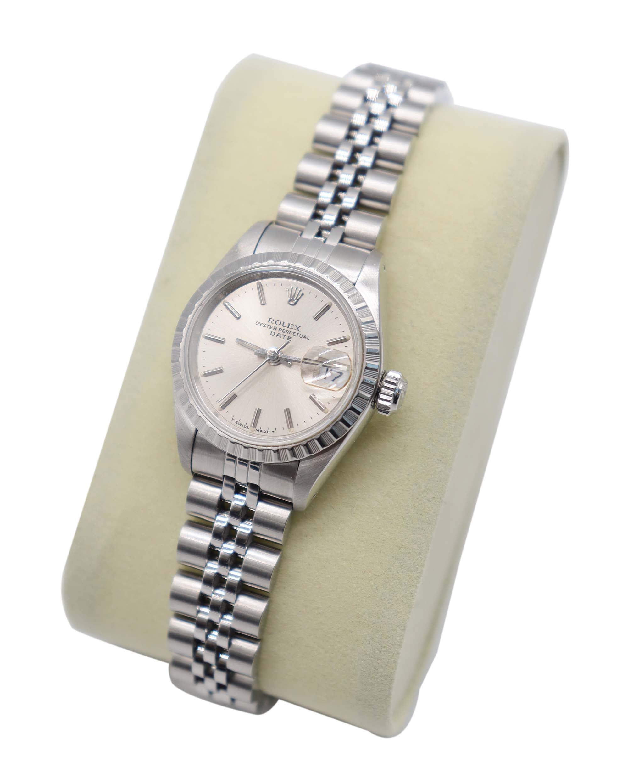 ROLEX Oyster Perpetual Date 69240 L-serial Ladies' Watch, Silver, Automatic Movement, Rolex 90314915 DXBS6391