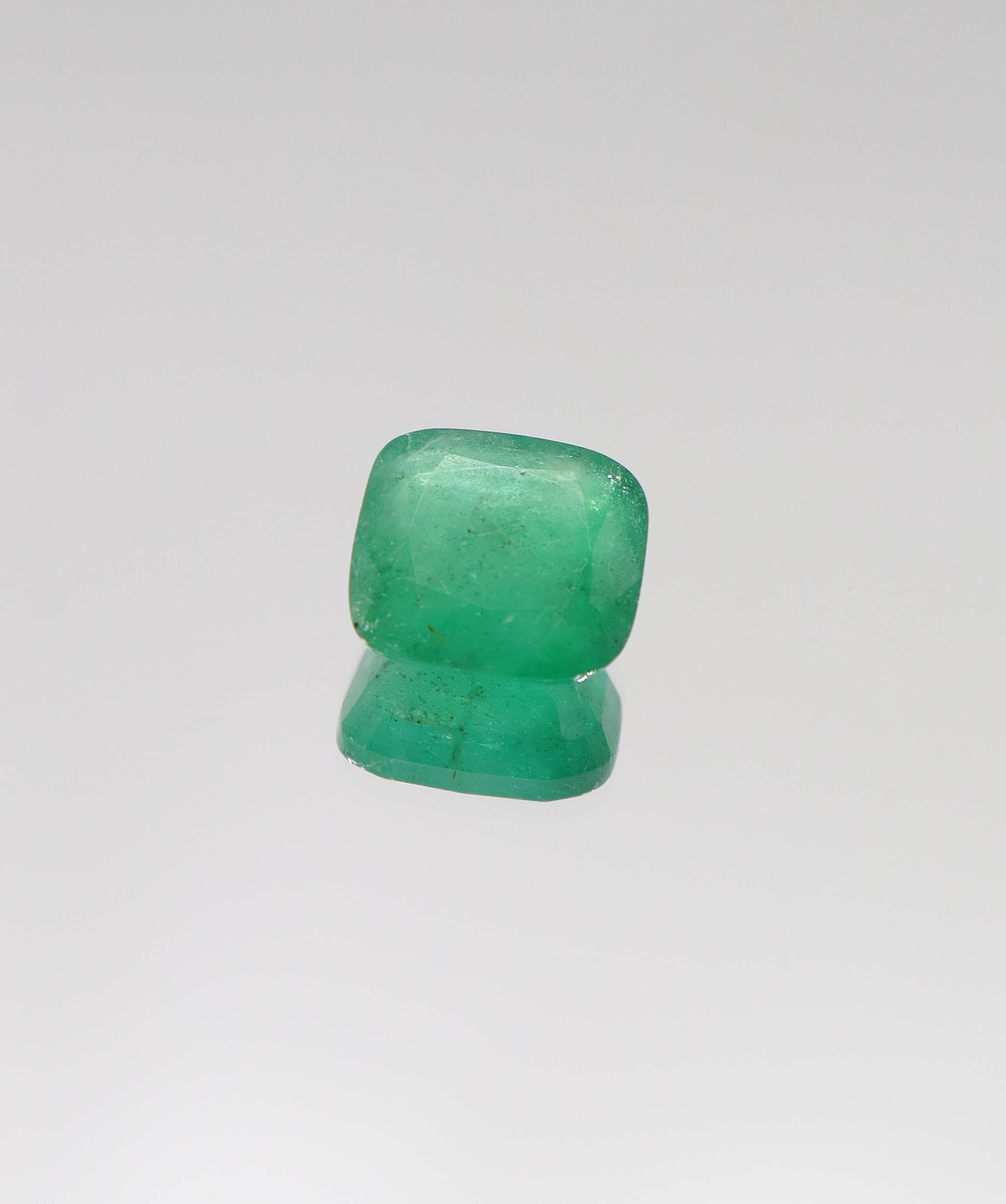 6.7ct Cushion Natural Zambian Emerald DXBCS6379