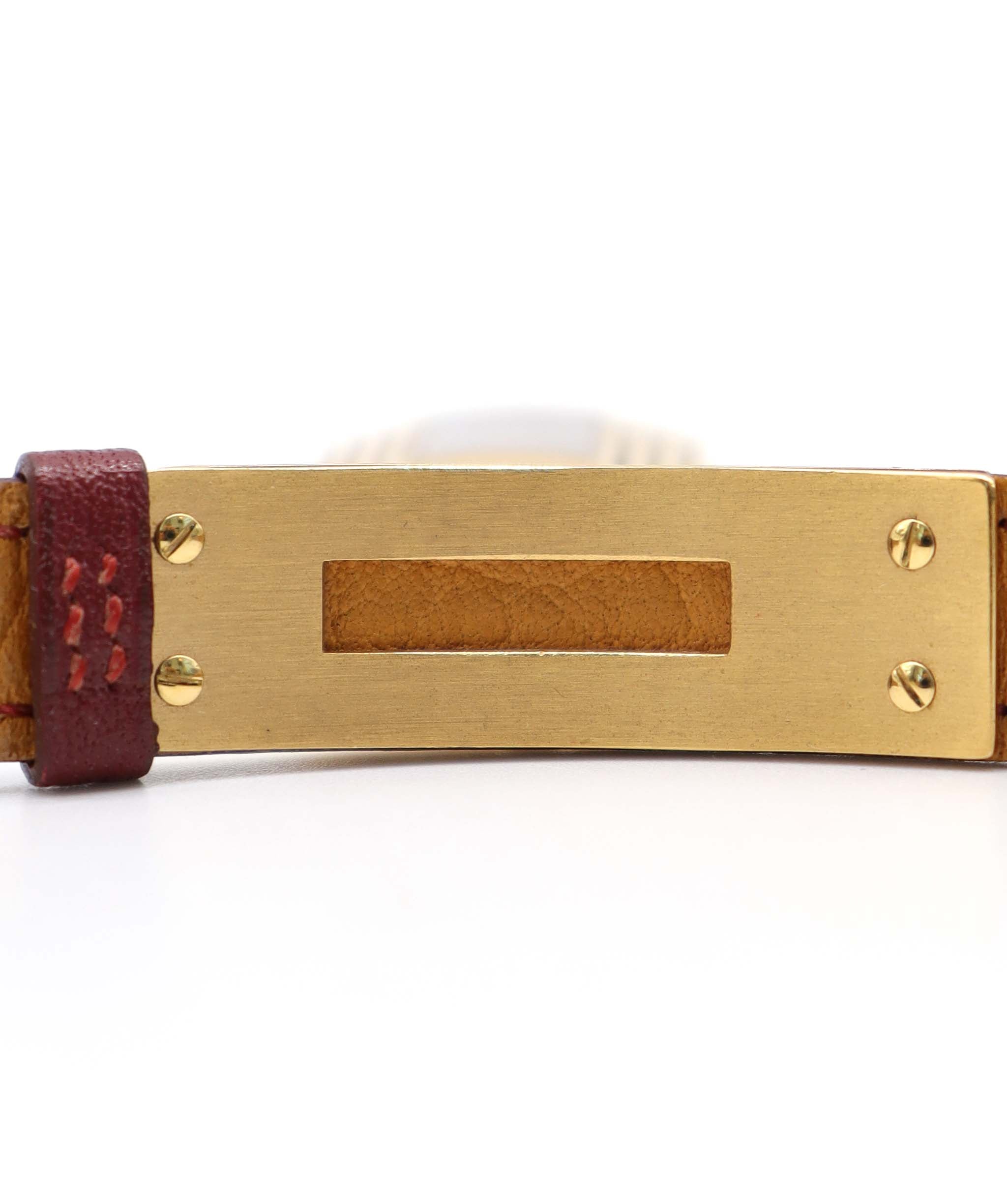 HERMES Kelly Watch Vintage Women's Wristwatch Bordeaux Quartz Watch with Padlock Kelly Watch Hermes 90320054 DXBS6388