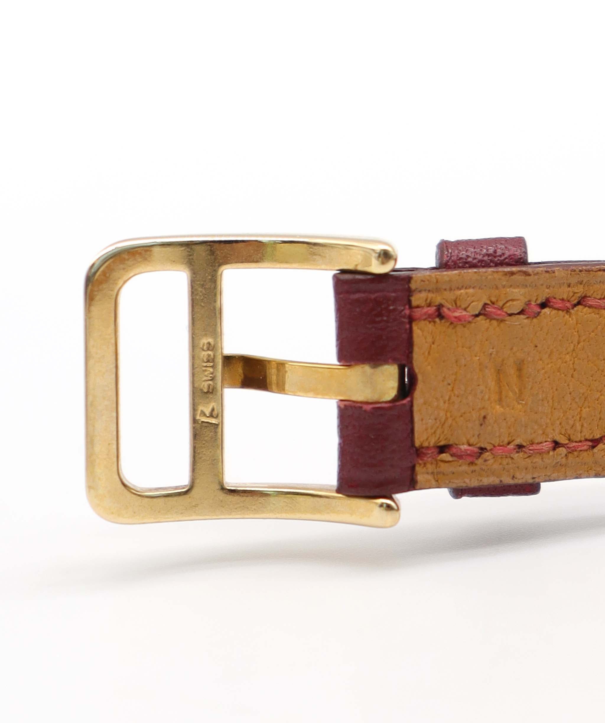 HERMES Kelly Watch Vintage Women's Wristwatch Bordeaux Quartz Watch with Padlock Kelly Watch Hermes 90320054 DXBS6388