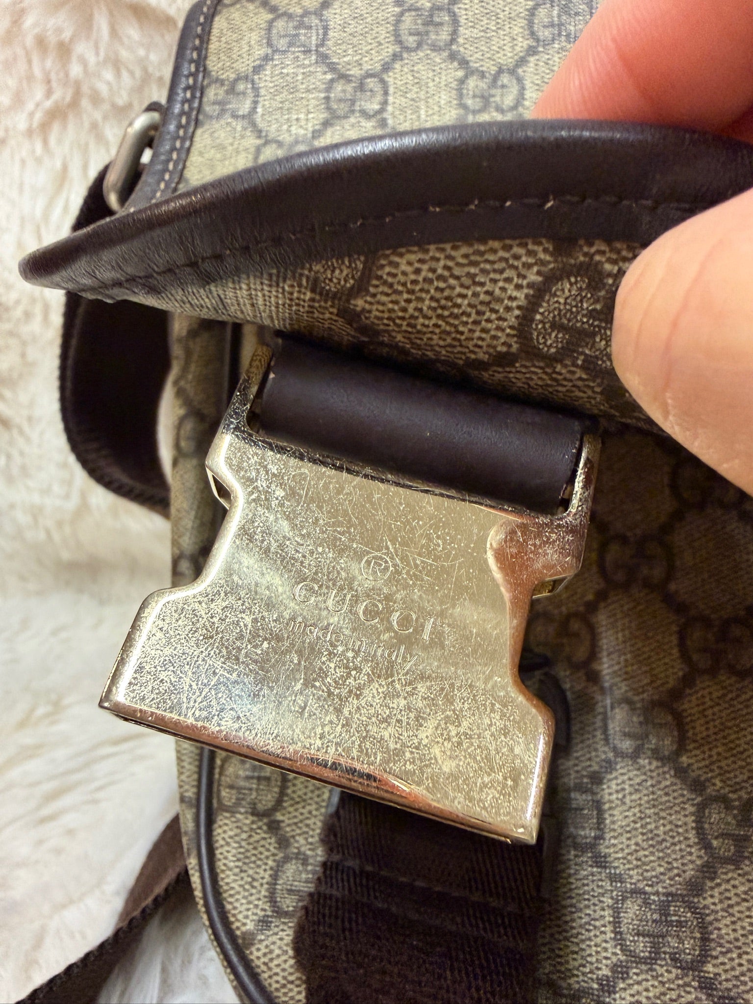 Gucci GG Canvas Messenger Bag