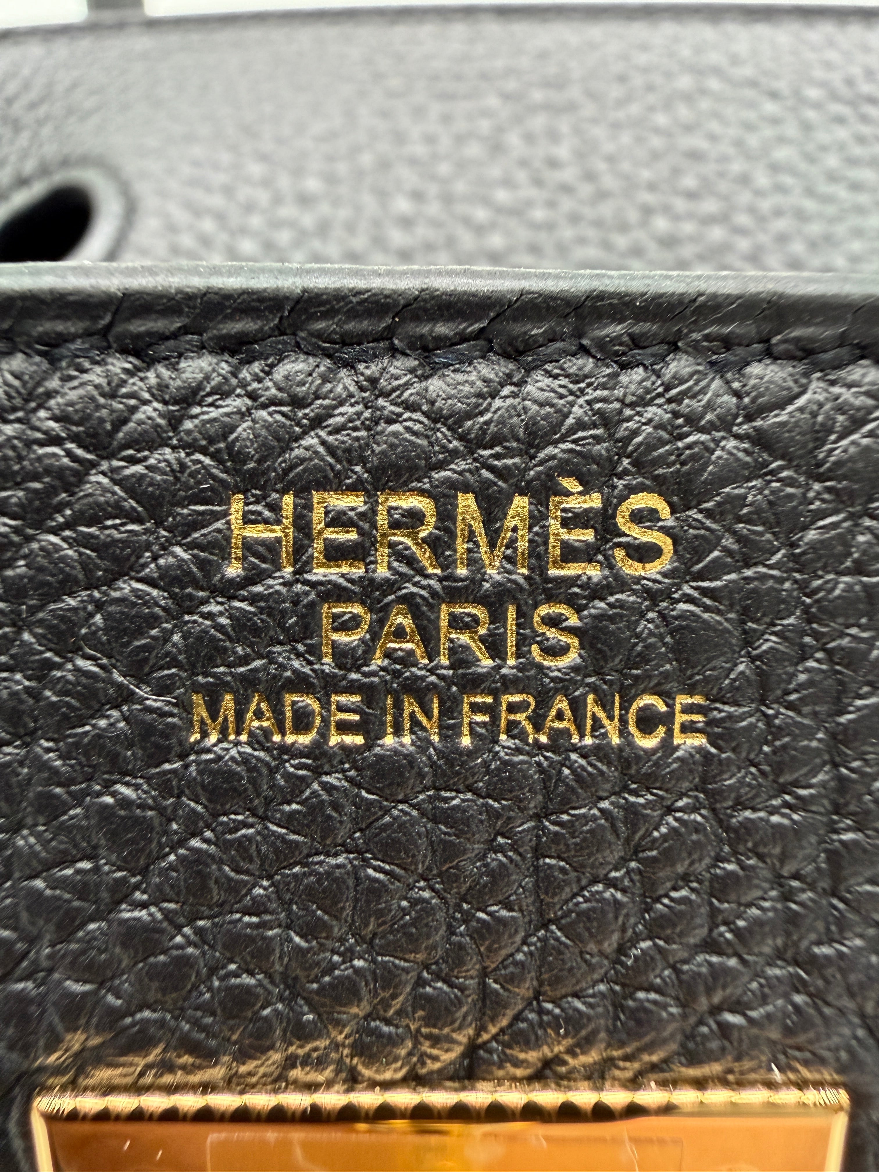 Hermès Birkin 30 Black Togo Gold Hardware