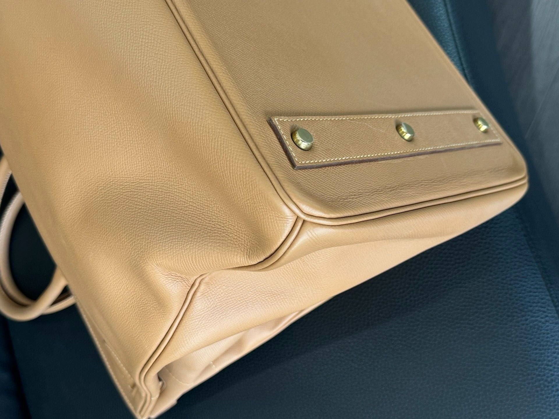 Hermès HAC 45 – Brown Leather with Gold Hardware