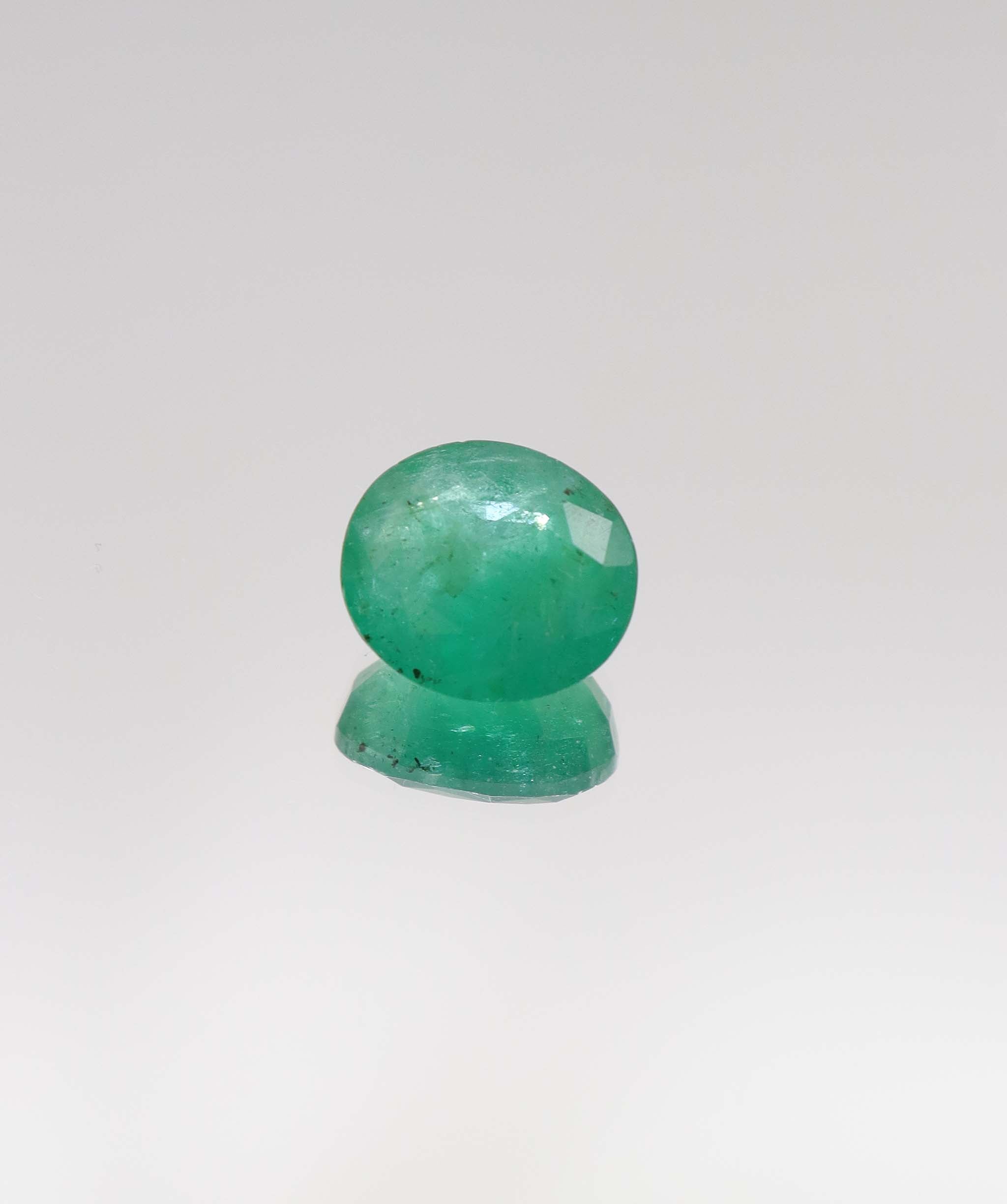 7.05ct Oval Natural Zambian Emerald DXBCS6356