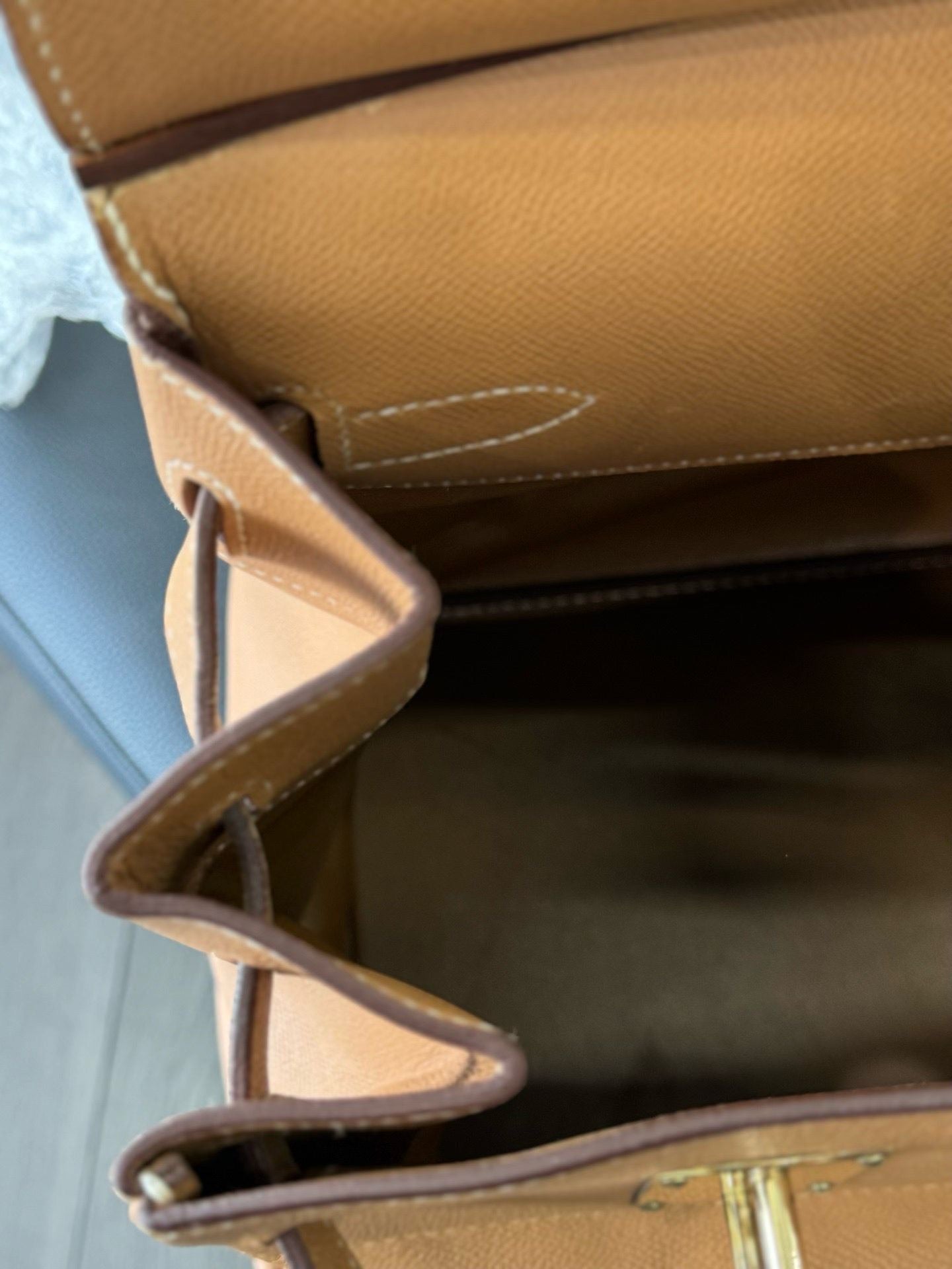 Hermès HAC 45 – Brown Leather with Gold Hardware