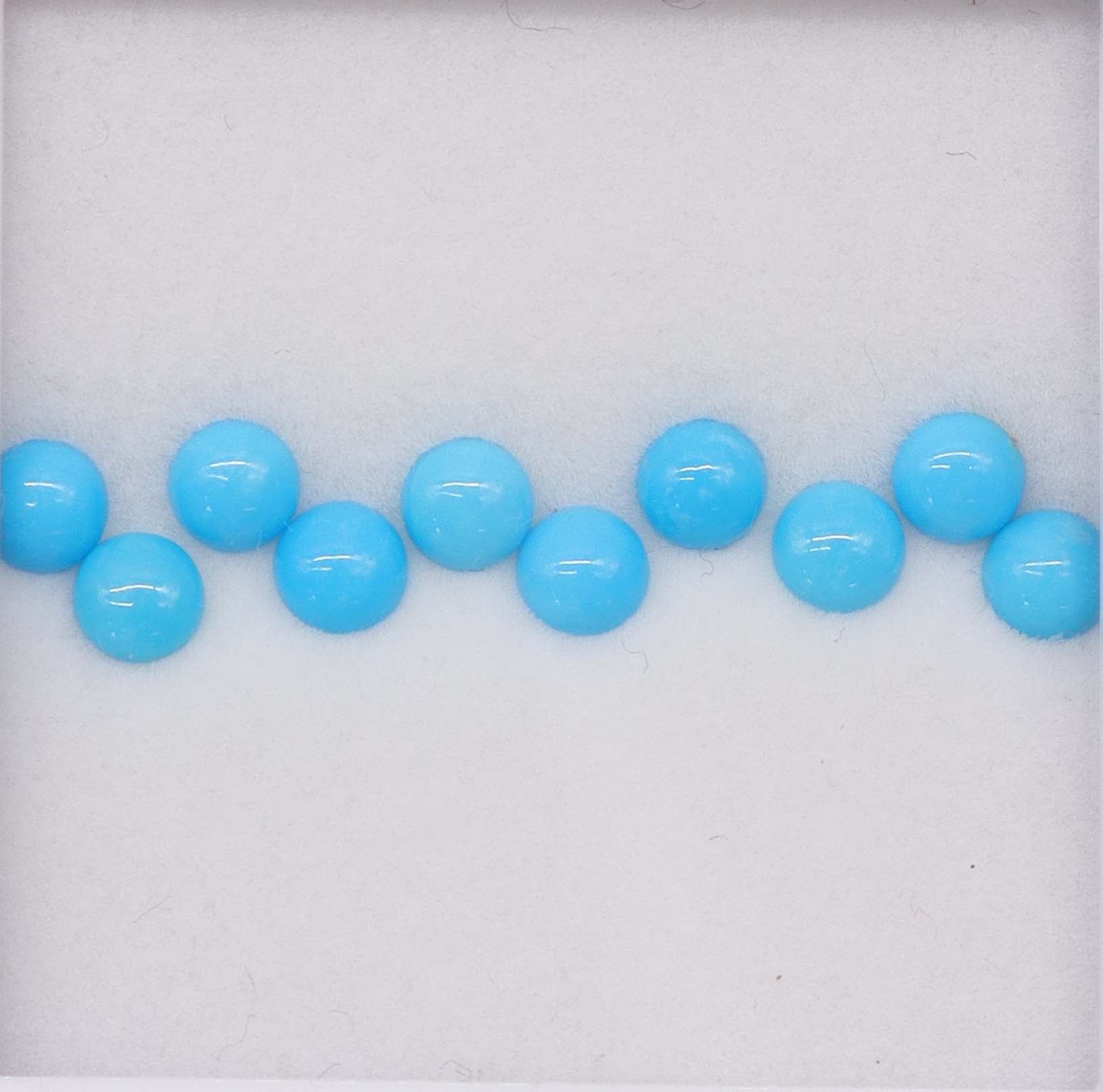 3.00ct Sleeping Beauty Turquoise Round Set 4mm (10 pcs) THAIC0003