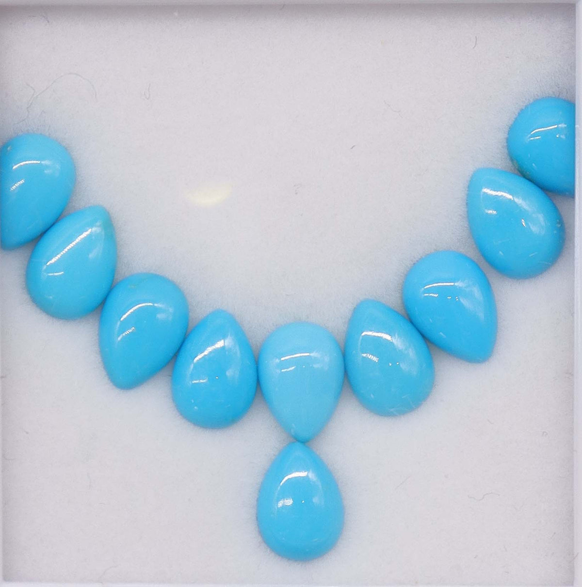 8.00ct Sleeping Beauty Turquoise Pear Set 7x5mm (10 pcs) THAIC0004