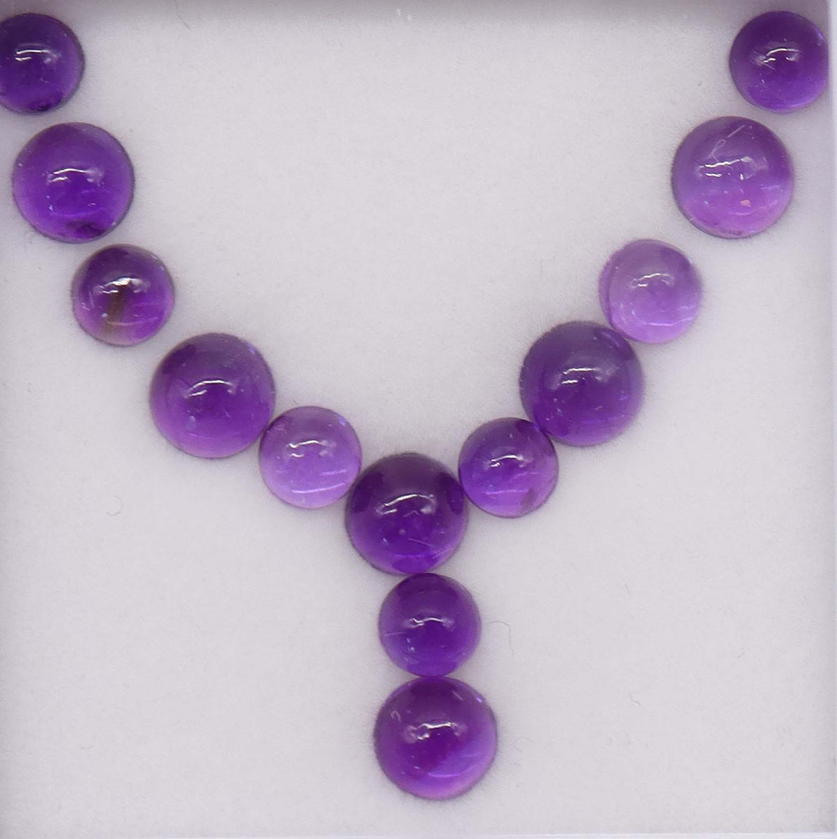 6.00ct Amethyst Cabochon Set (13 pcs) DXBCS4801