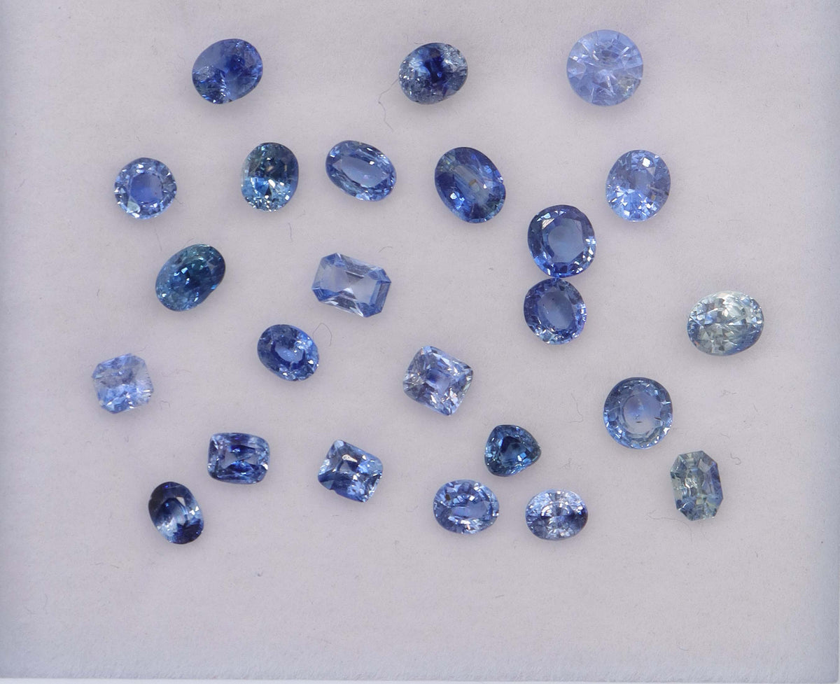 No Heat Blue Sapphire Set 2pcs  DXBCS5705
