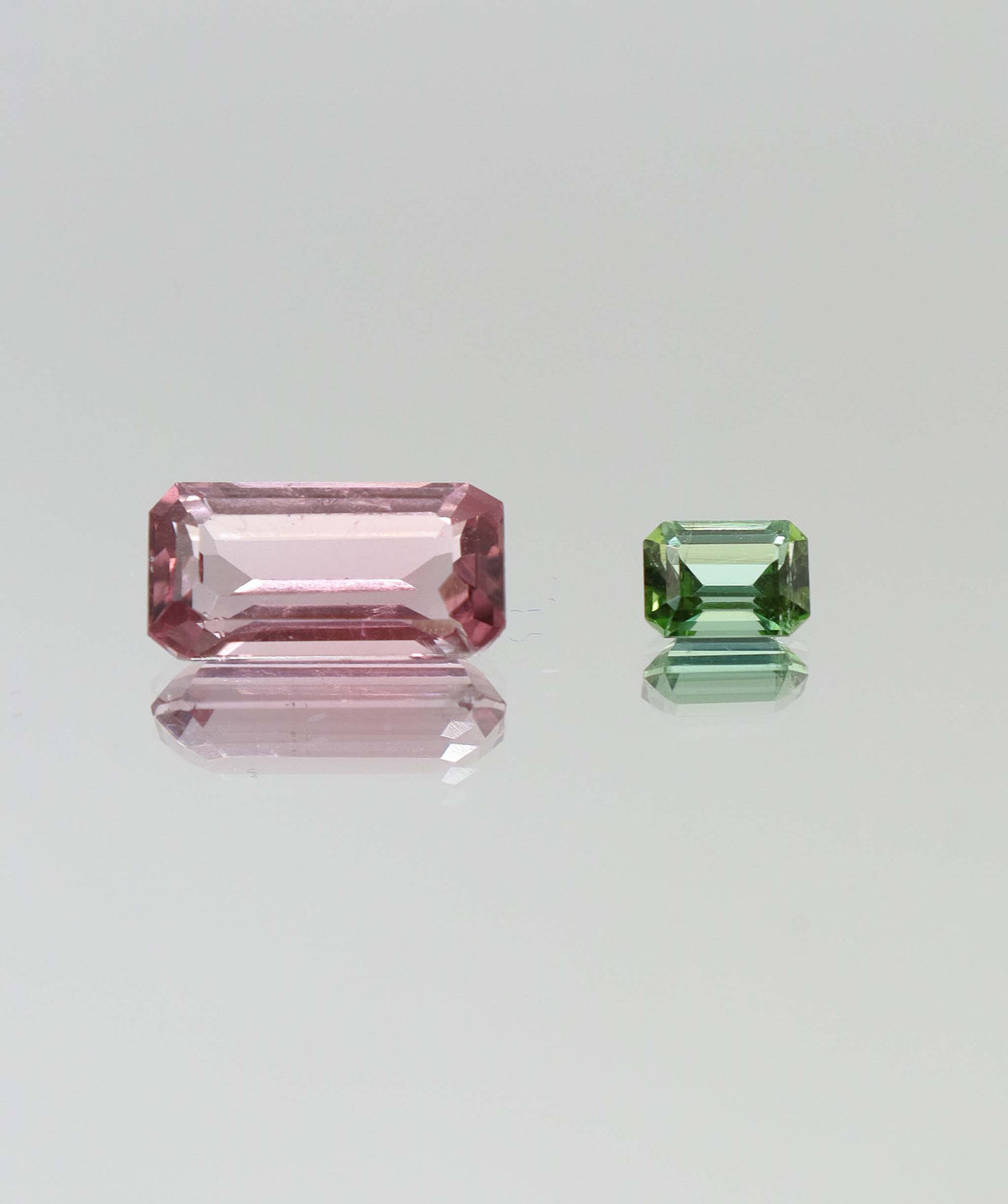 Dark Pink/green Tourmaline Long Cushion DXBCD2154