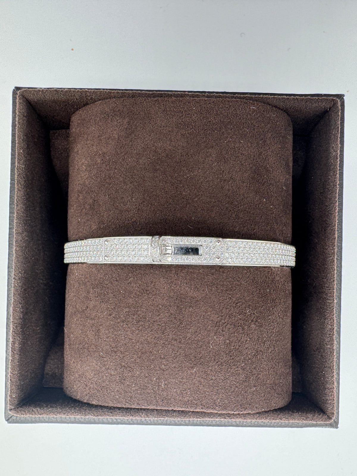 Hermès Kelly bracelet Small Model Full Diamond, 539D 3.40ct