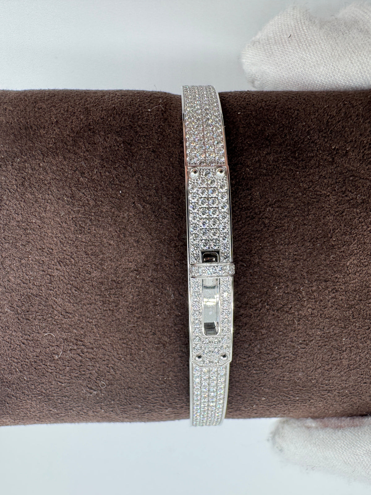 Hermès Kelly bracelet Small Model Full Diamond, 539D 3.40ct