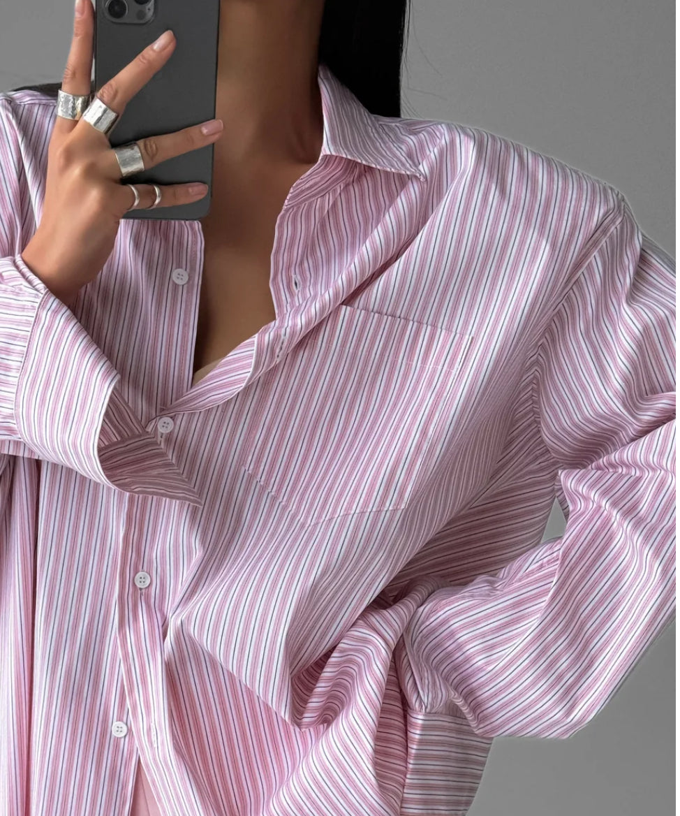 OVERSIZED PINSTRIPE SHIRT (LIVE SHOW)