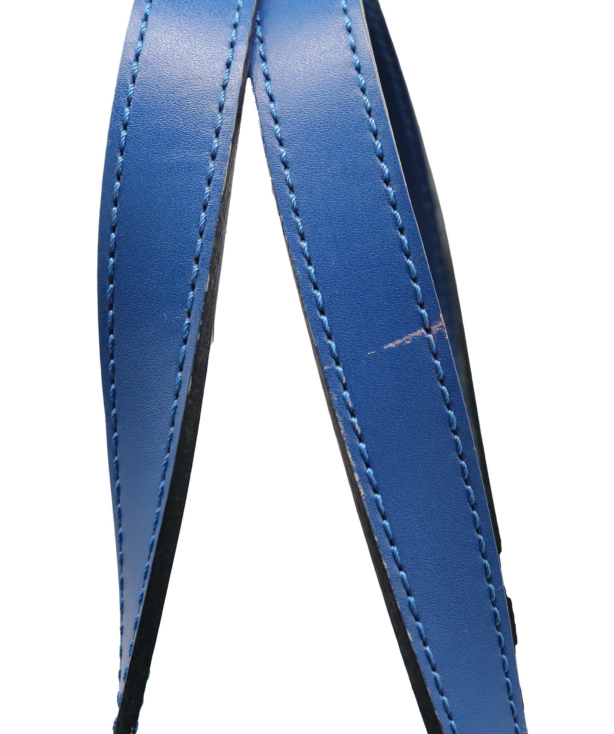 LOUIS VUITTON Epi Soufflot Hand Bag Blue M52225 LV Auth 139328 139328