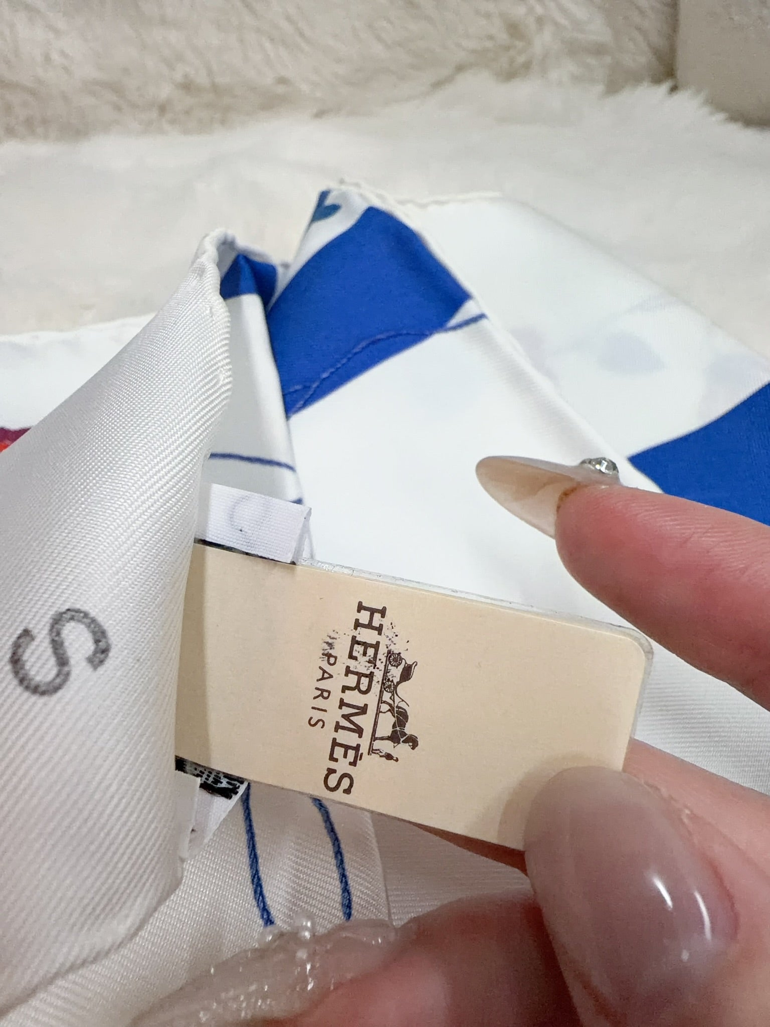 Hermès Brides Fleuries 90 Silk Scarf