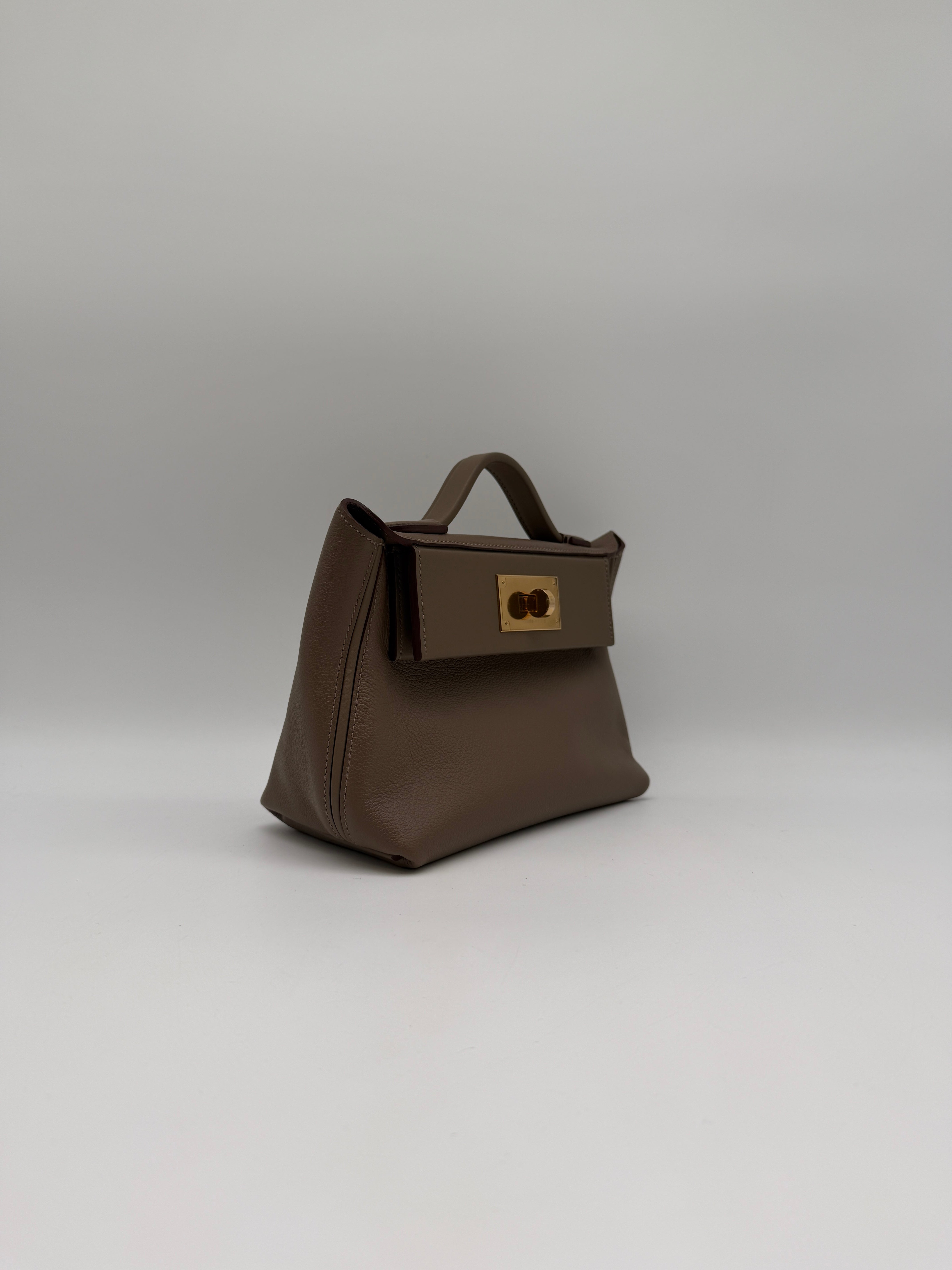 Hermès 24/24 - 21 Etoupe Evercolor/Swift Gold Hardware