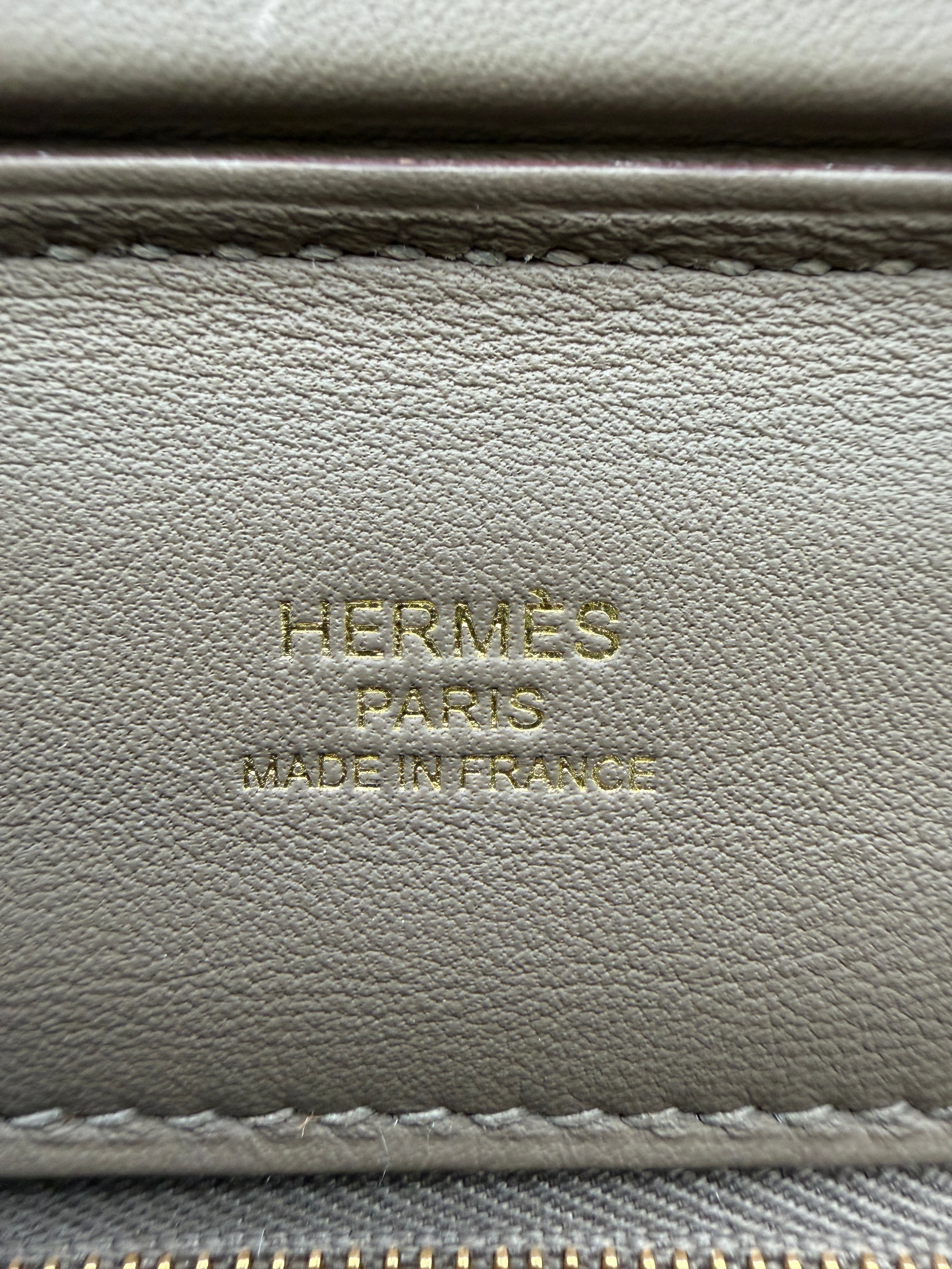 Hermès 24/24 - 21 Etoupe Evercolor/Swift Gold Hardware
