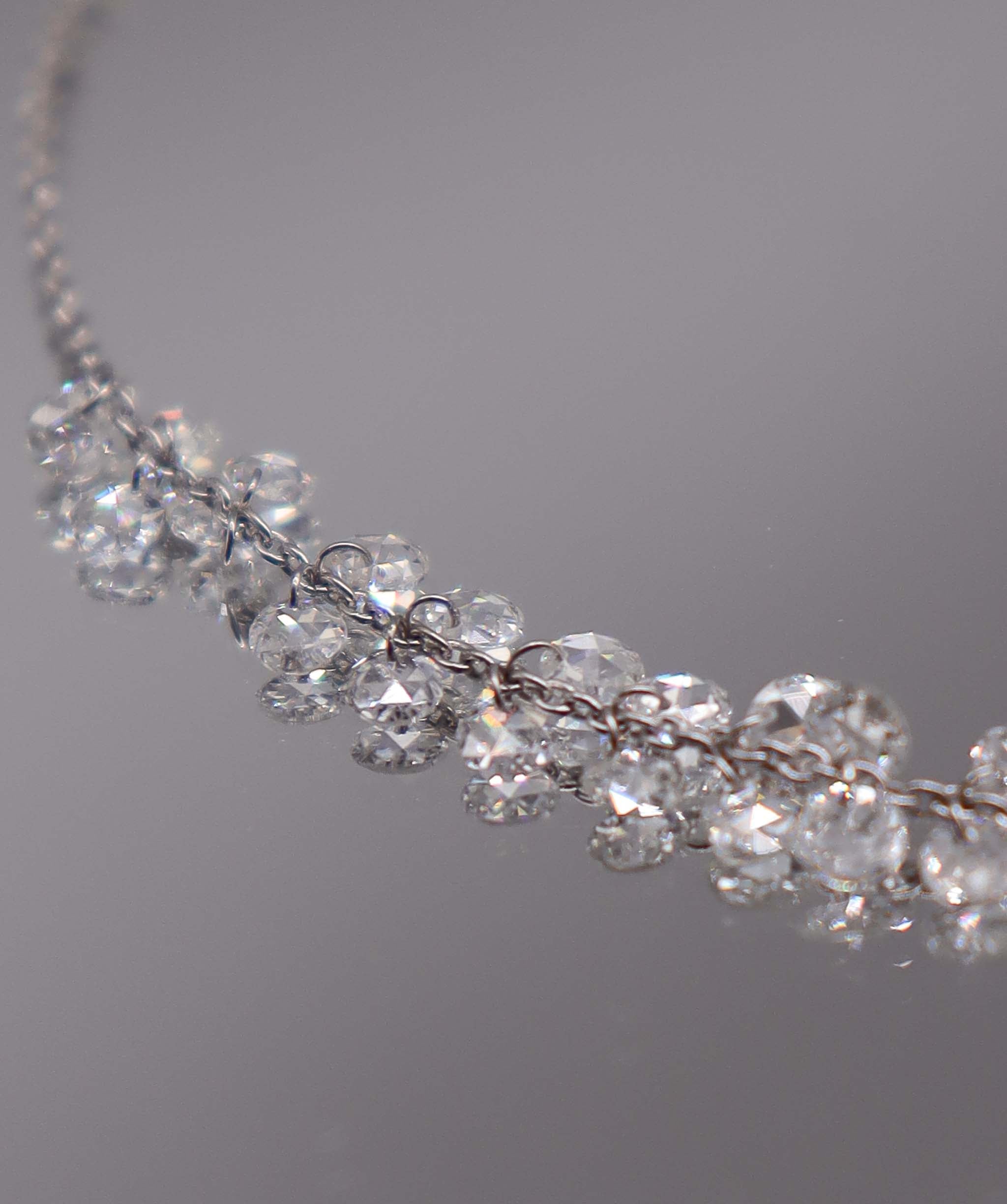 1.89ct Rose Cut Diamond Bracelet White Gold B3307