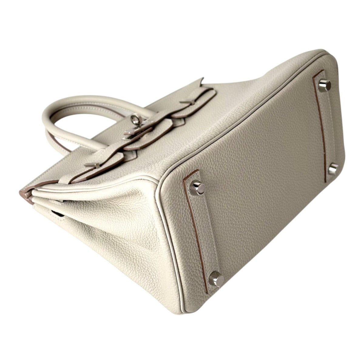 Hermes Birkin 25cm in Gris Perle & Nata Togo