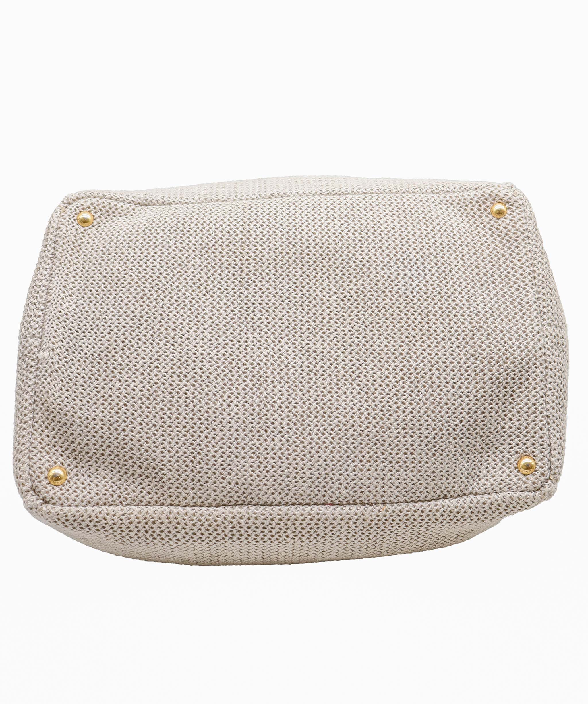 Prada 2Way Tote Bag Canapa Beige  DXBS6073