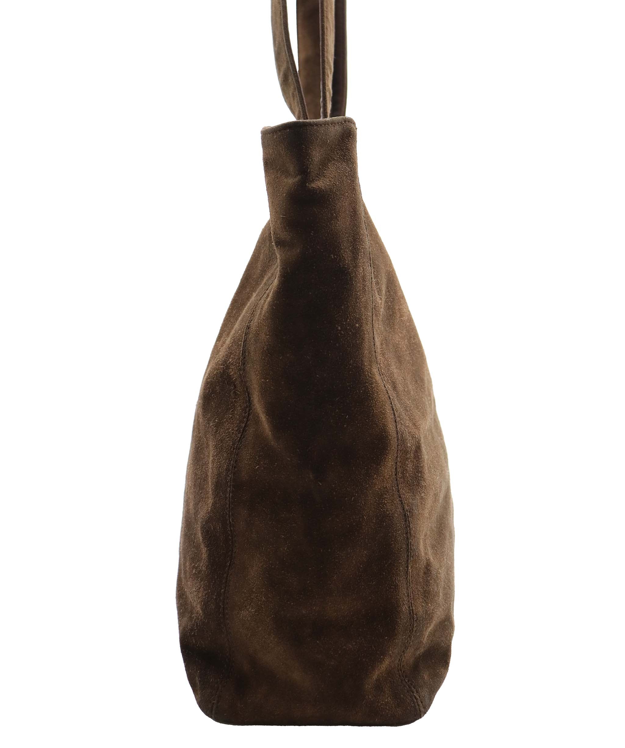 Chanel CC Fringe Tote Bag Brown Suede  DXBS6055