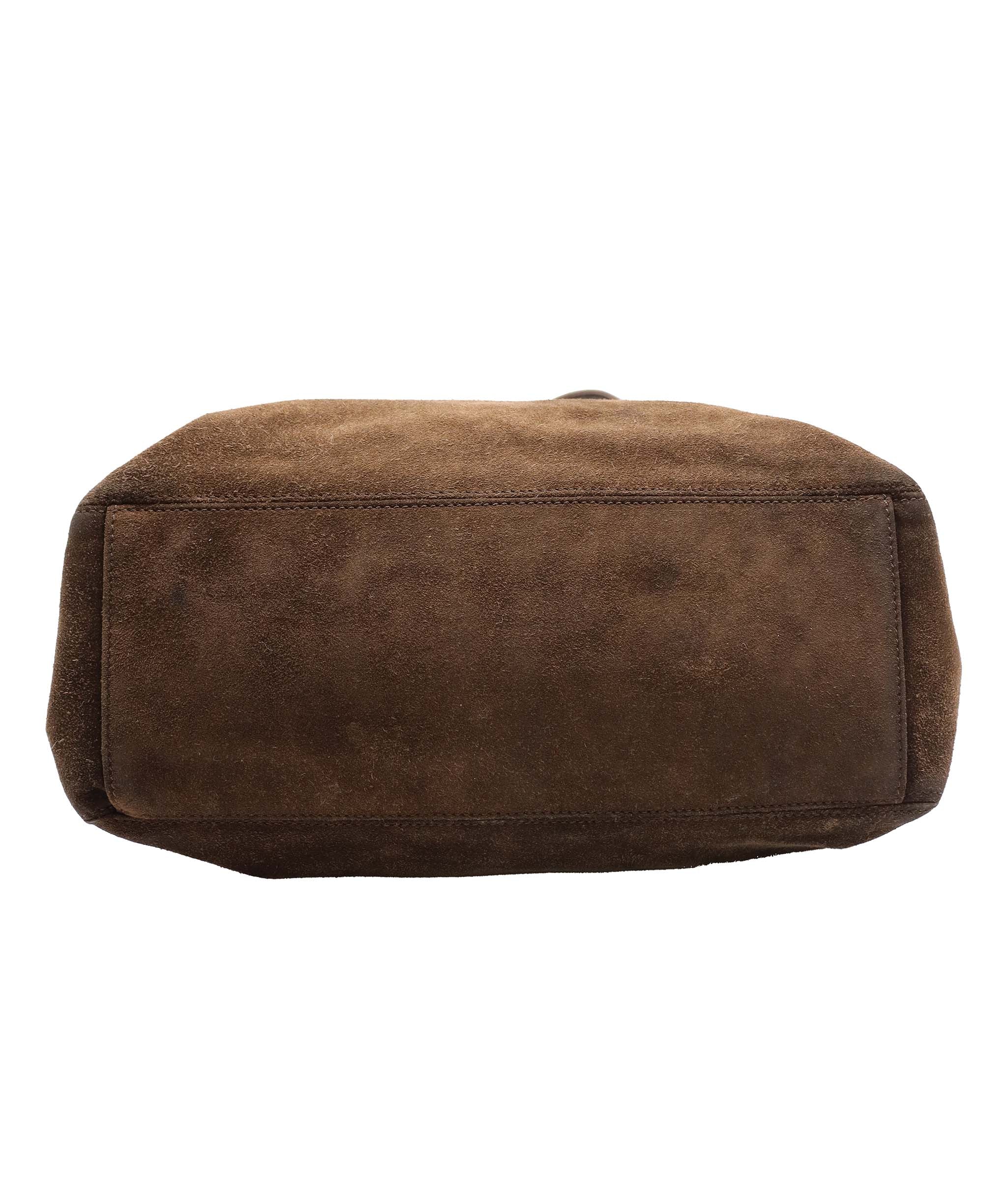 Chanel CC Fringe Tote Bag Brown Suede  DXBS6055