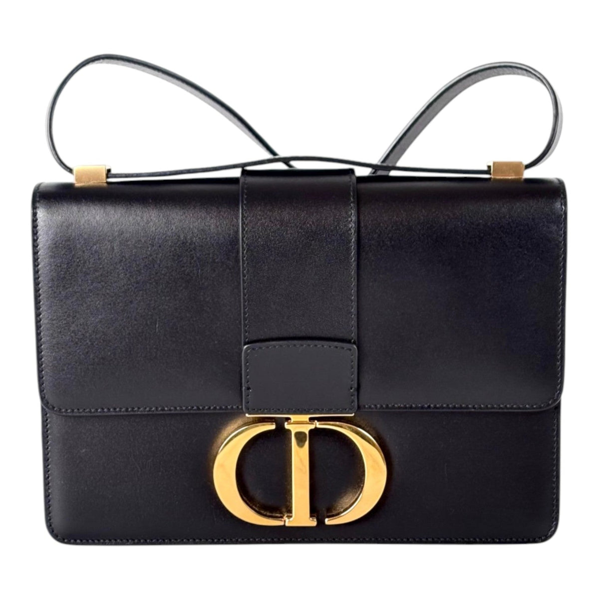 Dior 30 Black Classic Montaigne 24 in Calfskin