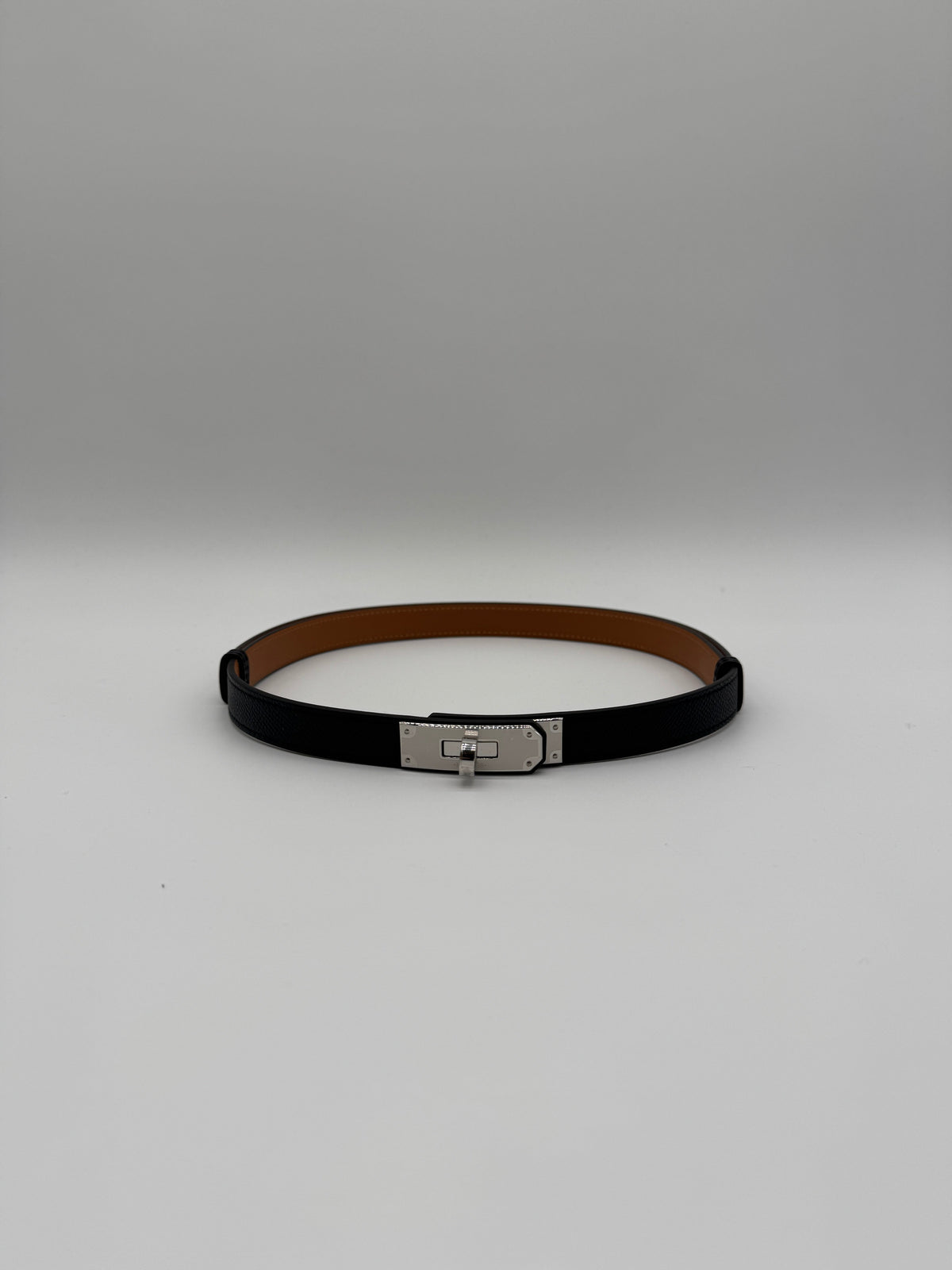 Hermès Kelly 18 Belt Noir Palladium Hardware