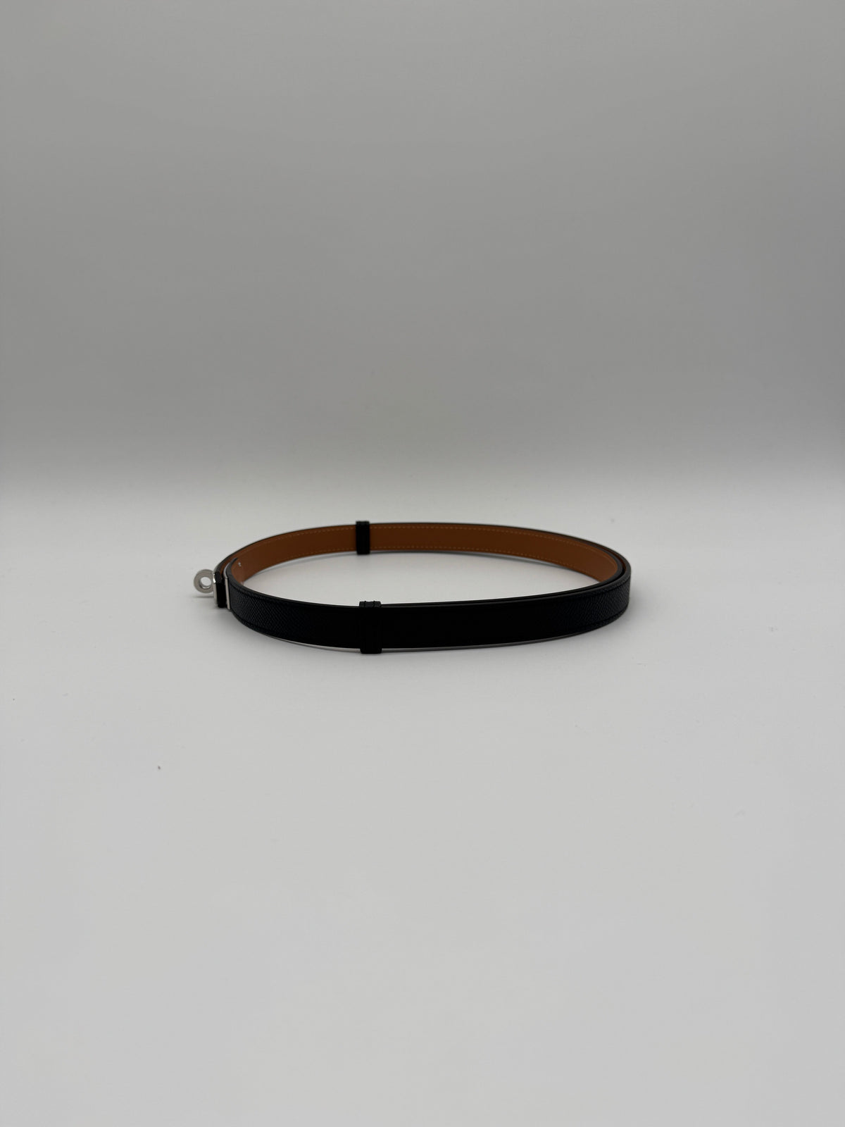 Hermès Kelly 18 Belt Noir Palladium Hardware