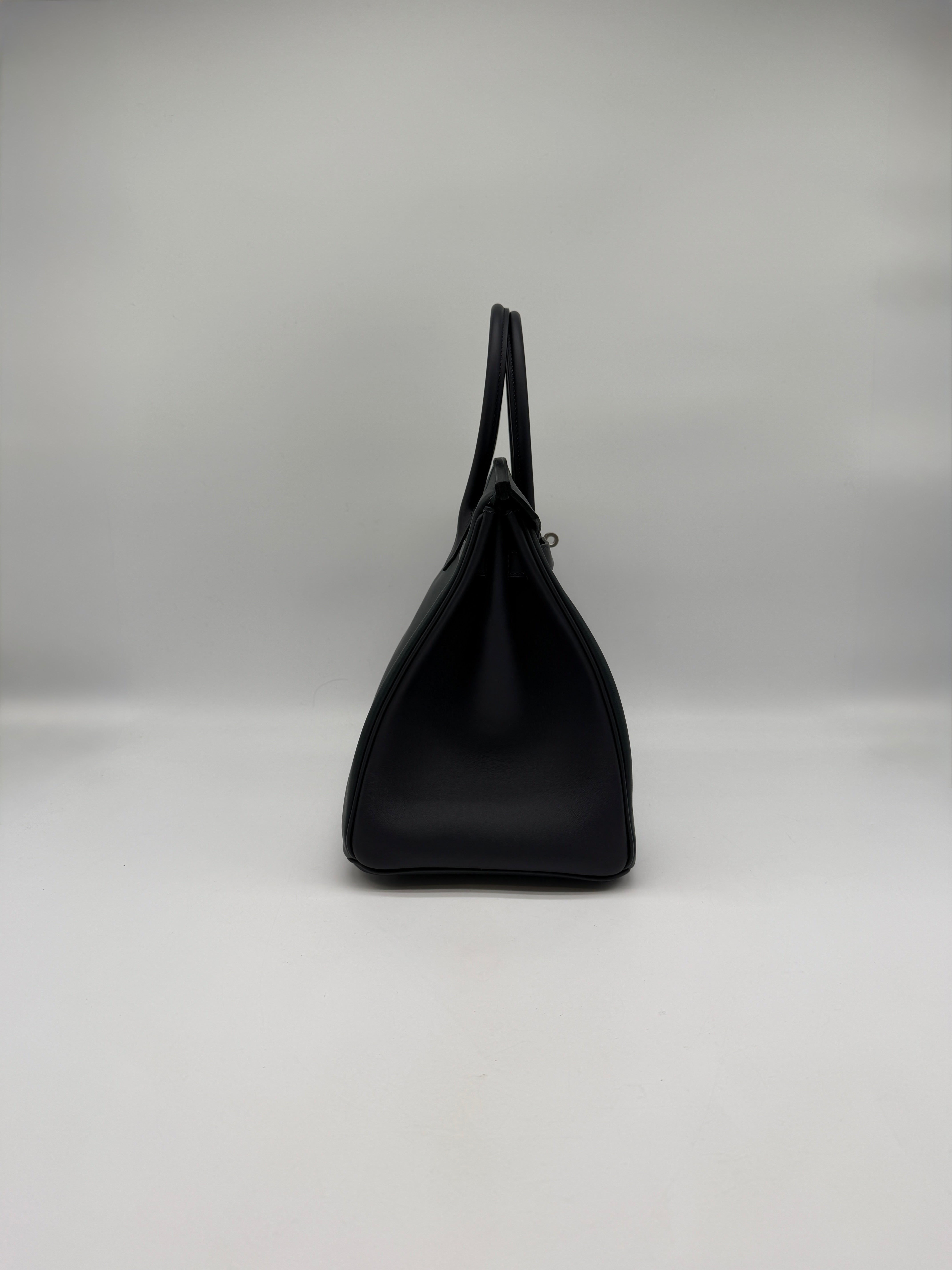 Hermès Birkin 35 HHS Vert Foncé - Noir Swift  Palladium Hardware
