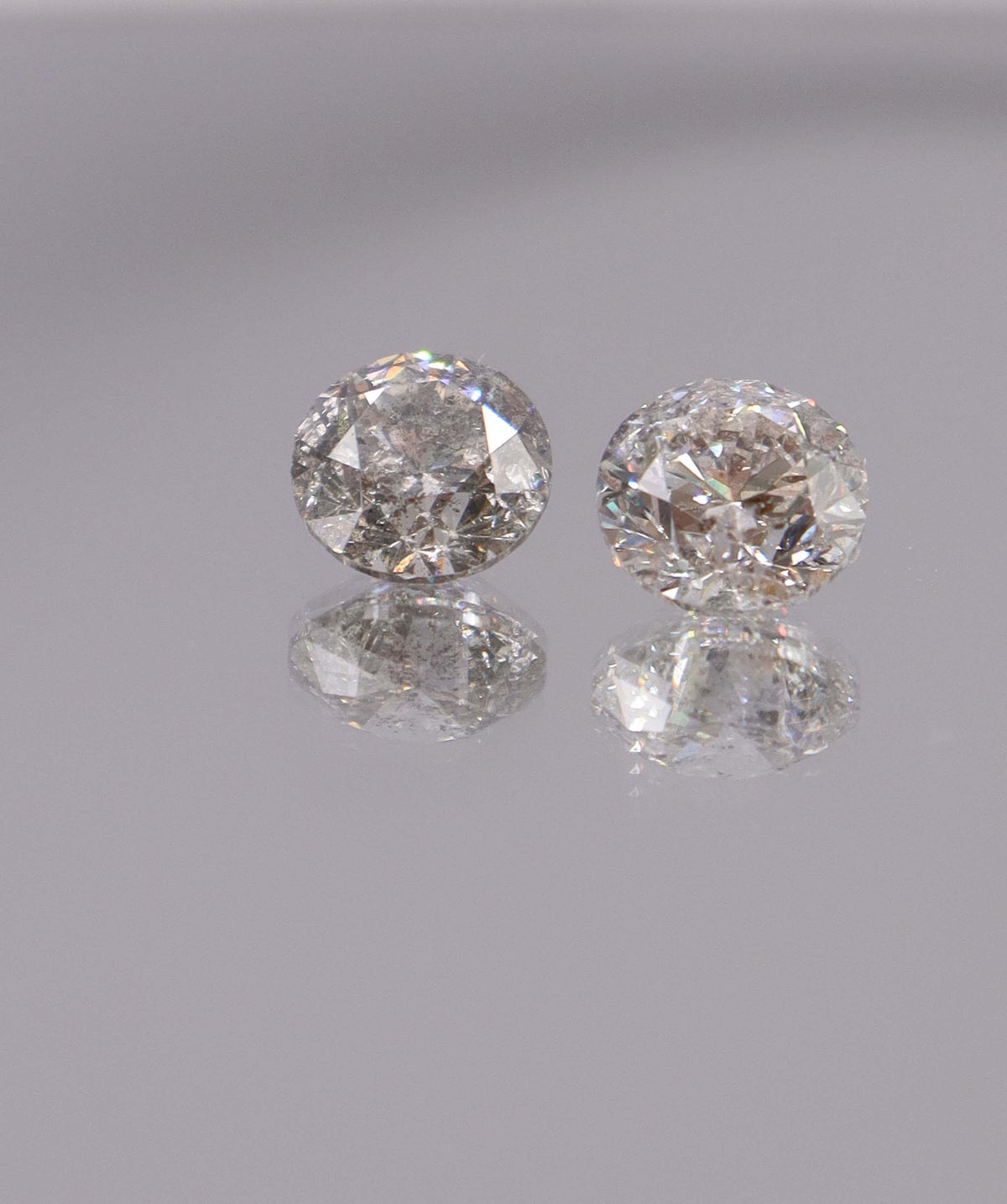 4.03CT D-G COMMERCIAL ROUND DIAMOND PAIR DXBS6716