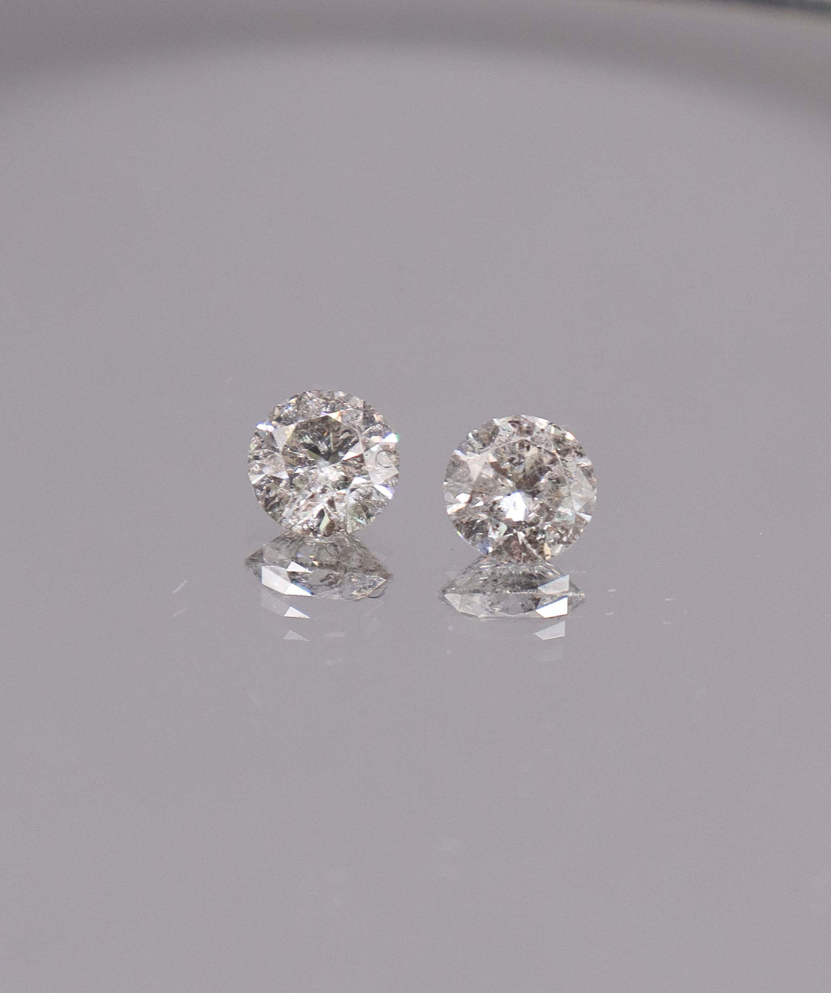 1.88CT D-G COMMERCIAL ROUND DIAMOND PAIR DXBS6690
