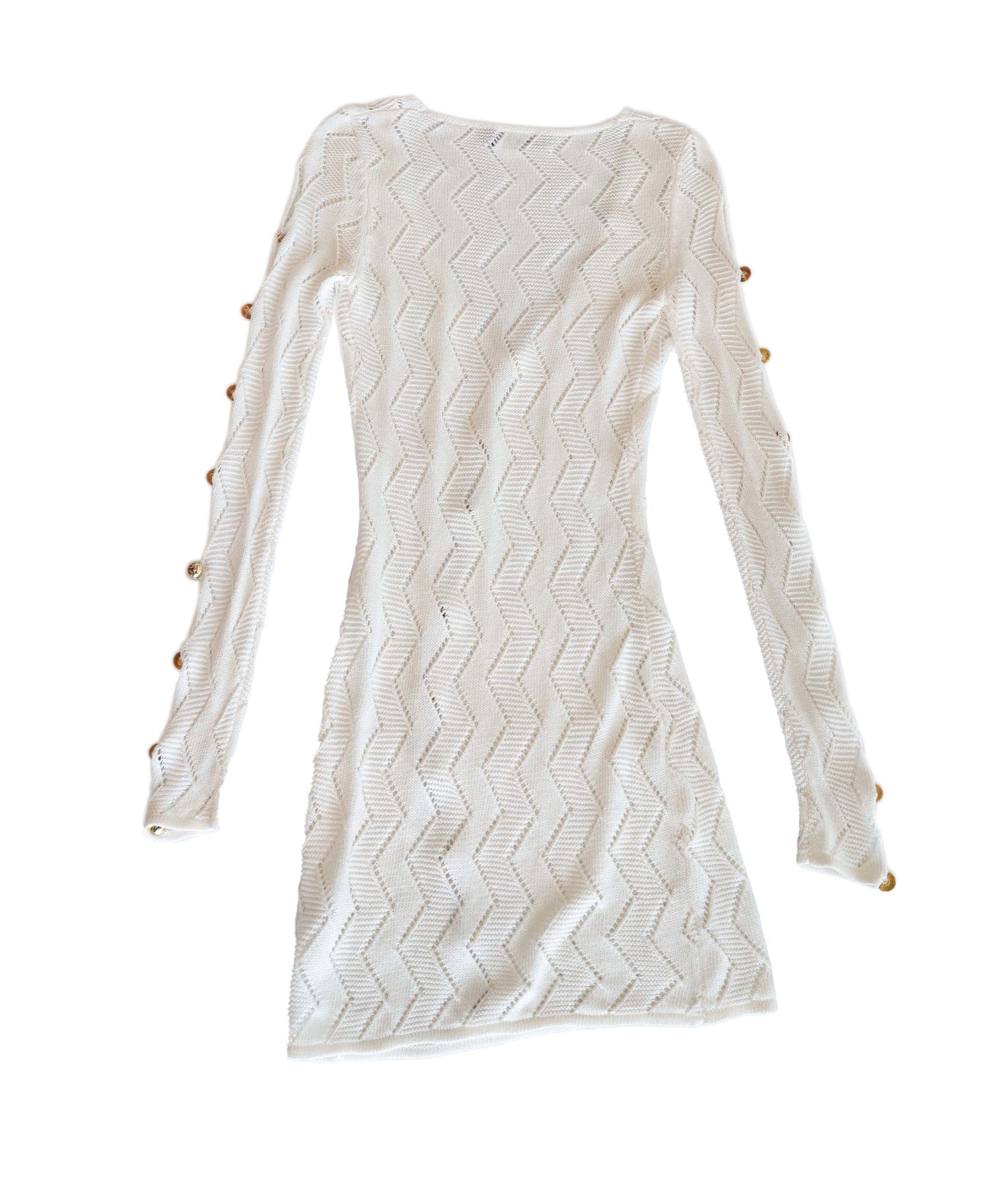 Retrofete White Knit Mini Dress Small RJC3820