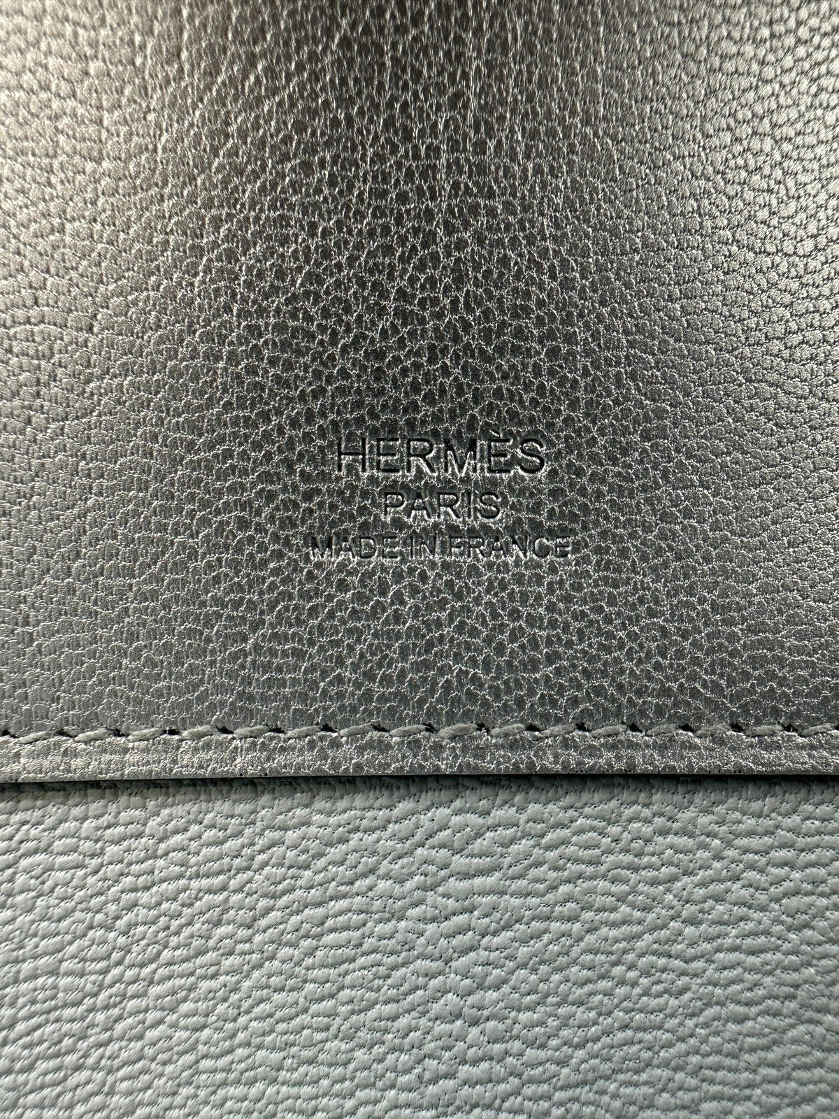 Hermès Kelly Cut Argent Chevre Palladium Hardware