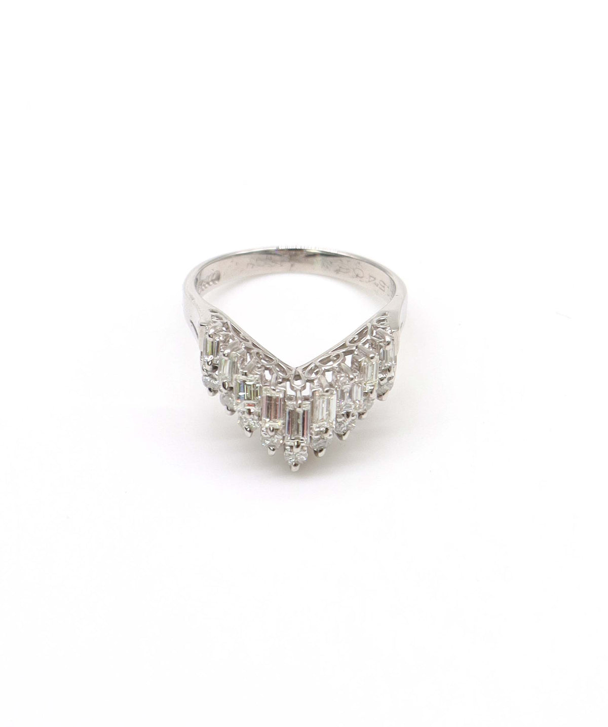 Diamond Ring 1.0 in Pt900 DXBS6735