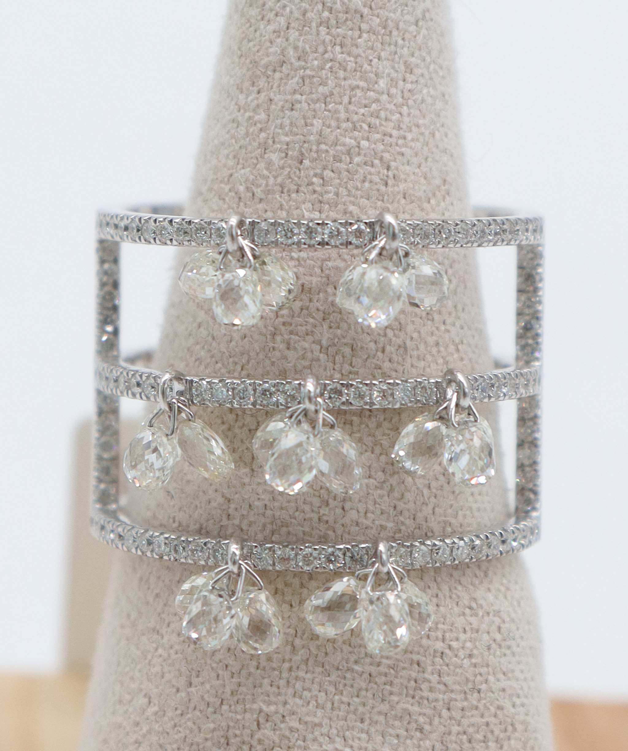 2.60ct SMALL DIAMONDS WHITE BRIO RING R4462