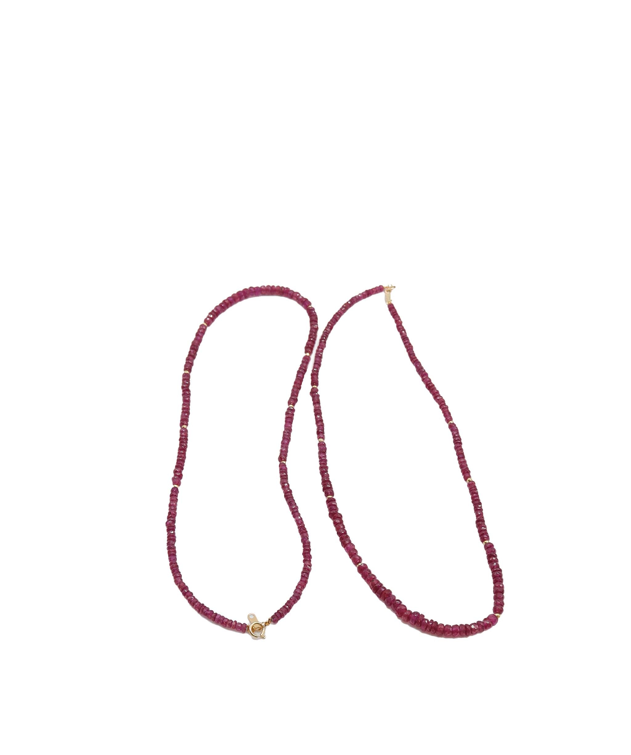 Ruby necklace 75ct 17" DXBS0899