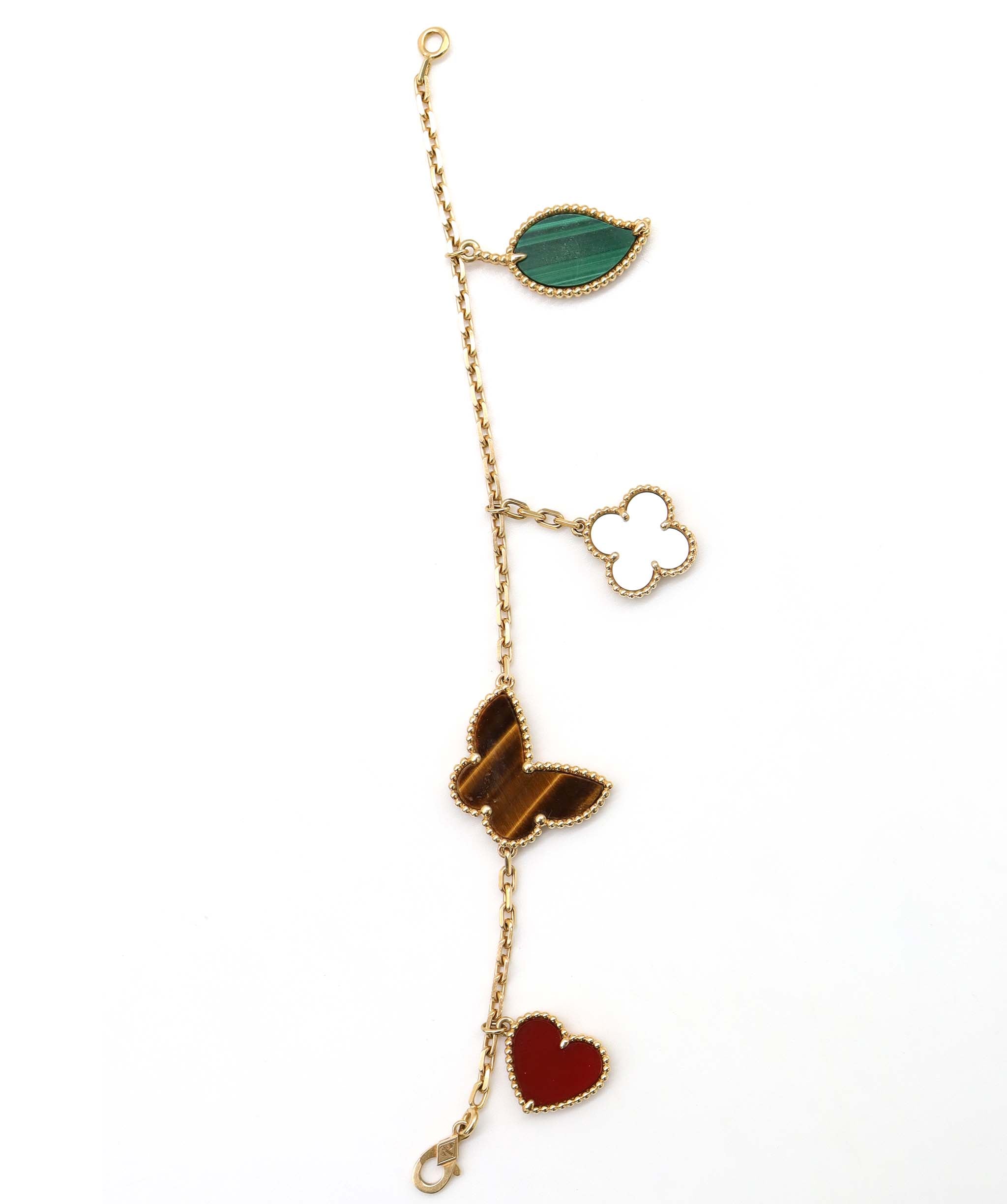 Van cleef and Arpels lucky charms
bracelet with pouch  AGC3564